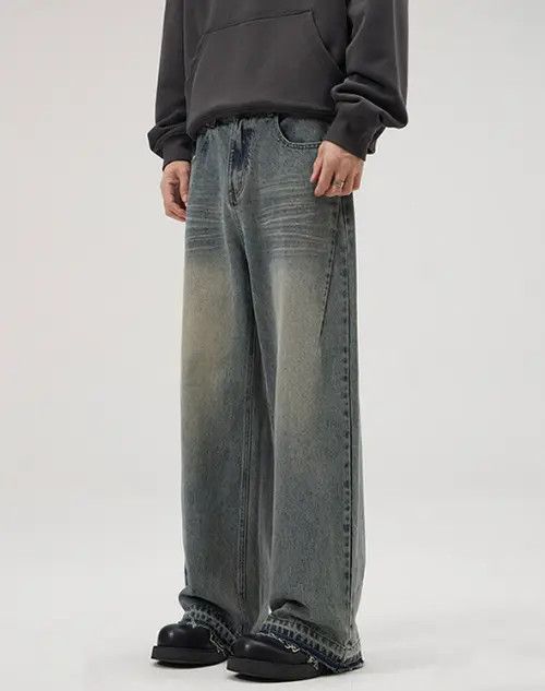 VIBE American retro wide-leg loose flared retro straight jeans Size US 32 / EU 48 - 1 Thumbnail