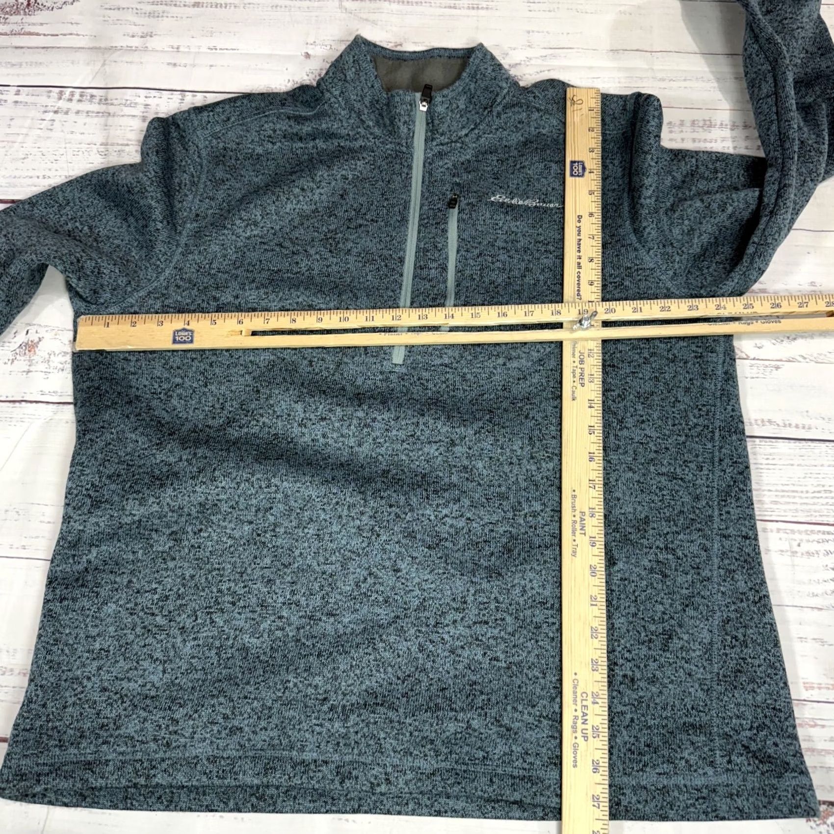 Eddie Bauer Eddie Bauer Mens Green Knit Pullover Sweater 1/2 Zip Long Sleeve Sz XL Size US XL / EU 56 / 4 - 2 Thumbnail