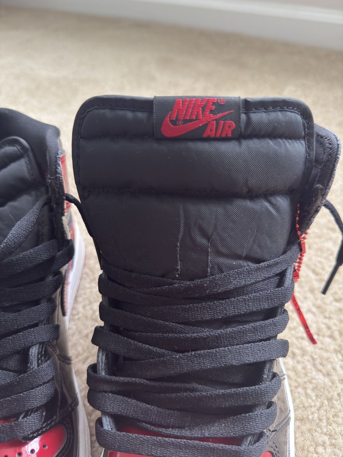 Jordan Brand × Nike AIR JORDAN 1 RETRO HIGH OG ‘Patent Bred’ Size US 10 / EU 43 - 8 Thumbnail