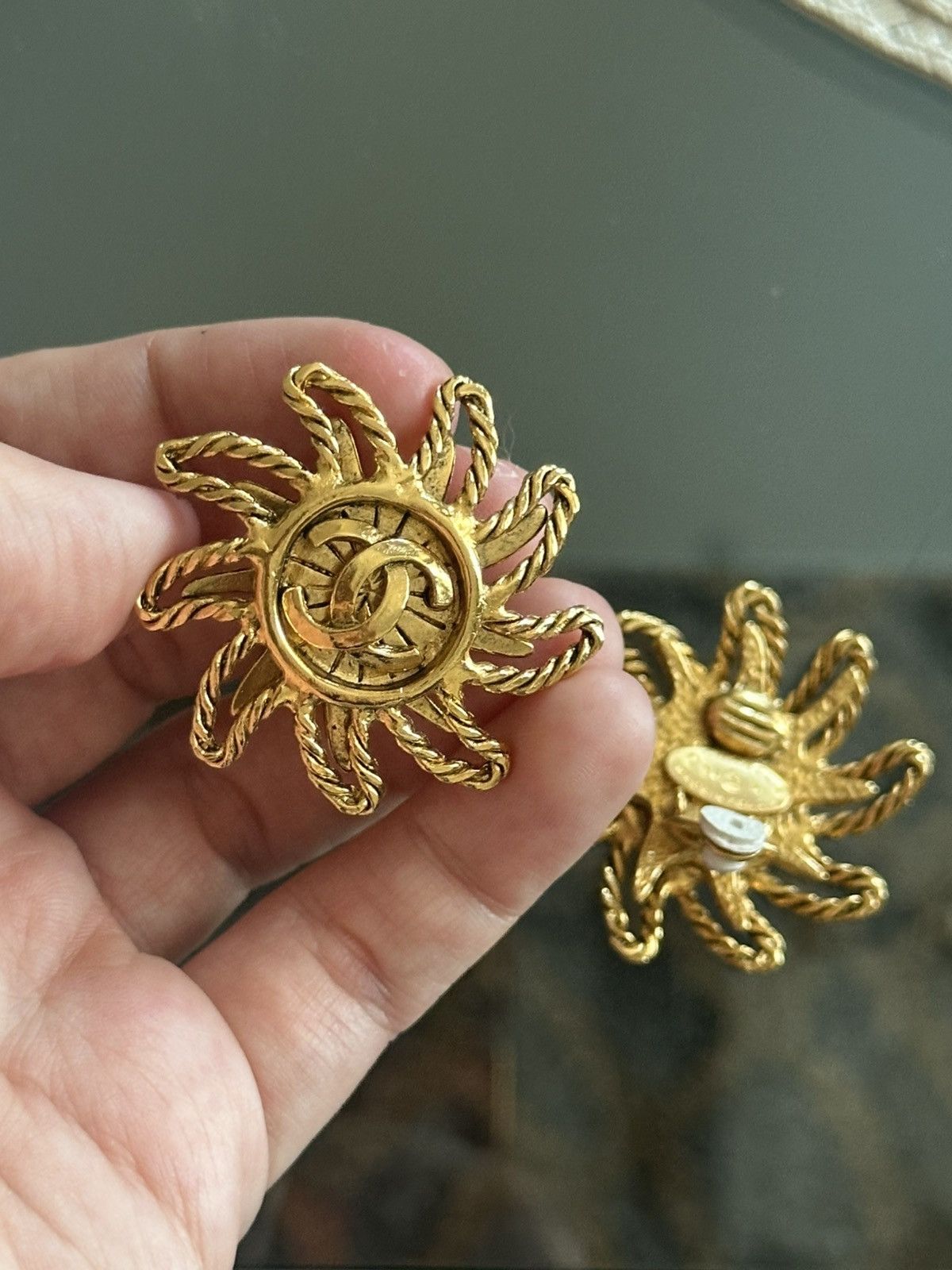 Chanel Chanel sun motif clip-on-earrings 94A Size ONE SIZE - 7 Thumbnail