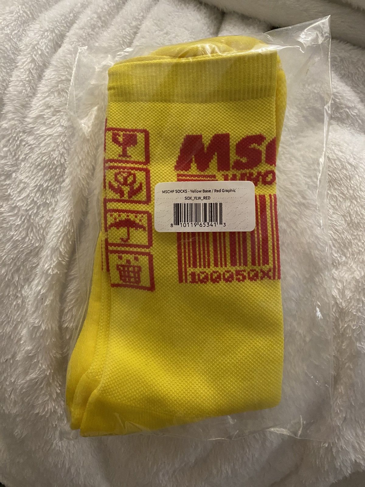 MSCHF MSCHF Wholesale Yellow Socks Size ONE SIZE - 1 Thumbnail