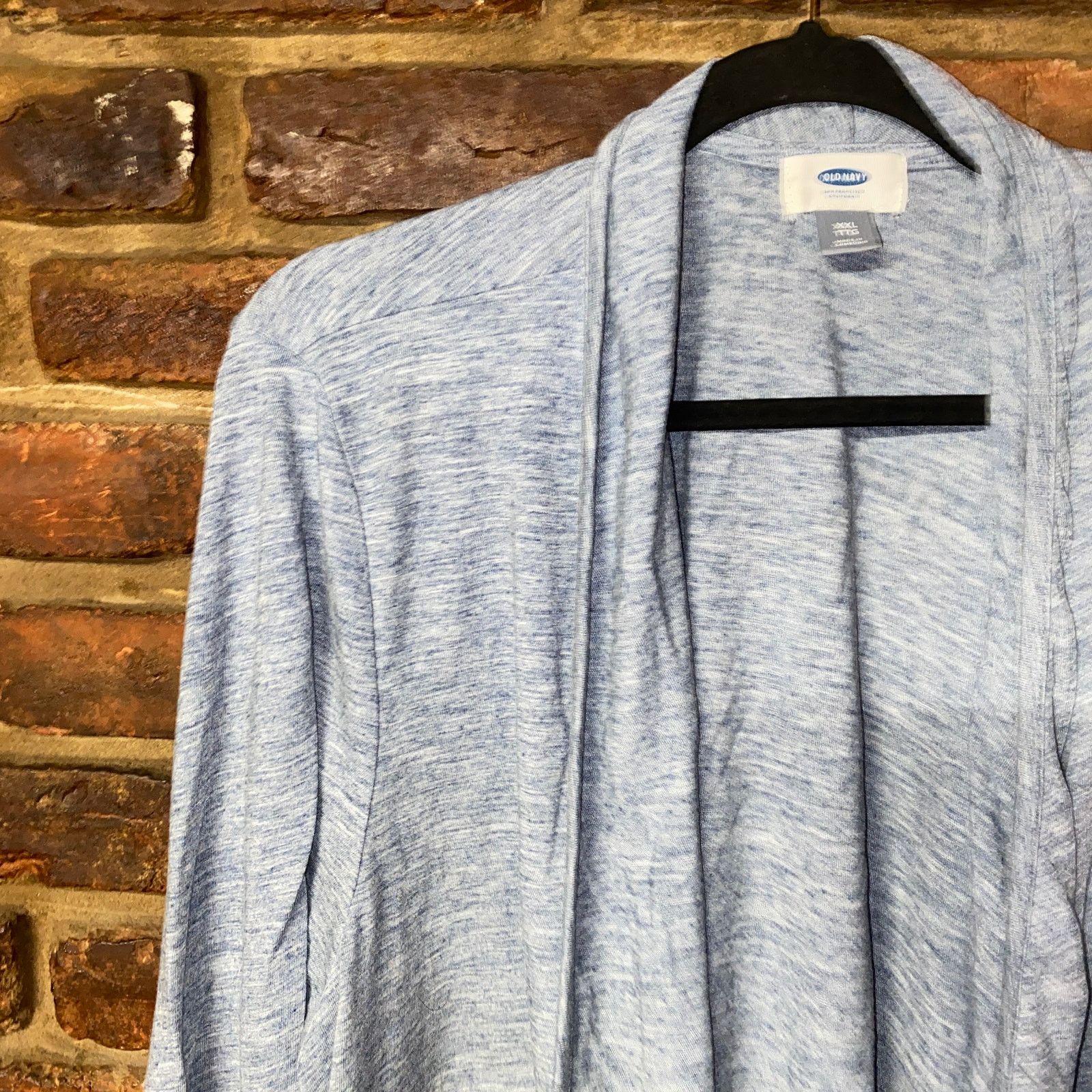 Old Navy Old Navy Blue Void Gray Open Front Easy Cut Cardigan XXL Size XXL / US 16-18 / IT 52-54 - 2 Thumbnail