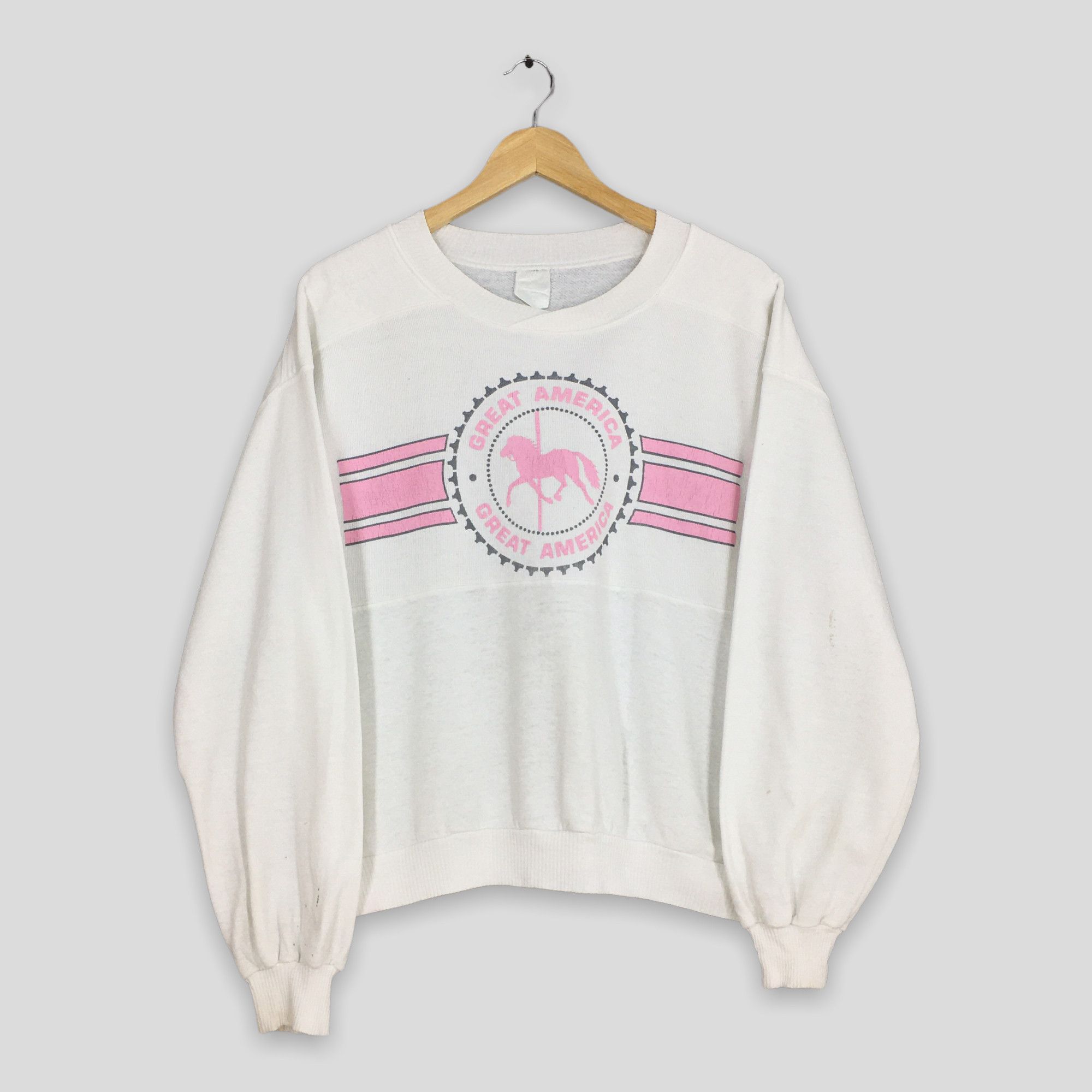 Habitat × Vintage Vintage Great America Horse Race Graphic Sweatshirt Small Size US S / EU 44-46 / 1 - 1 Thumbnail