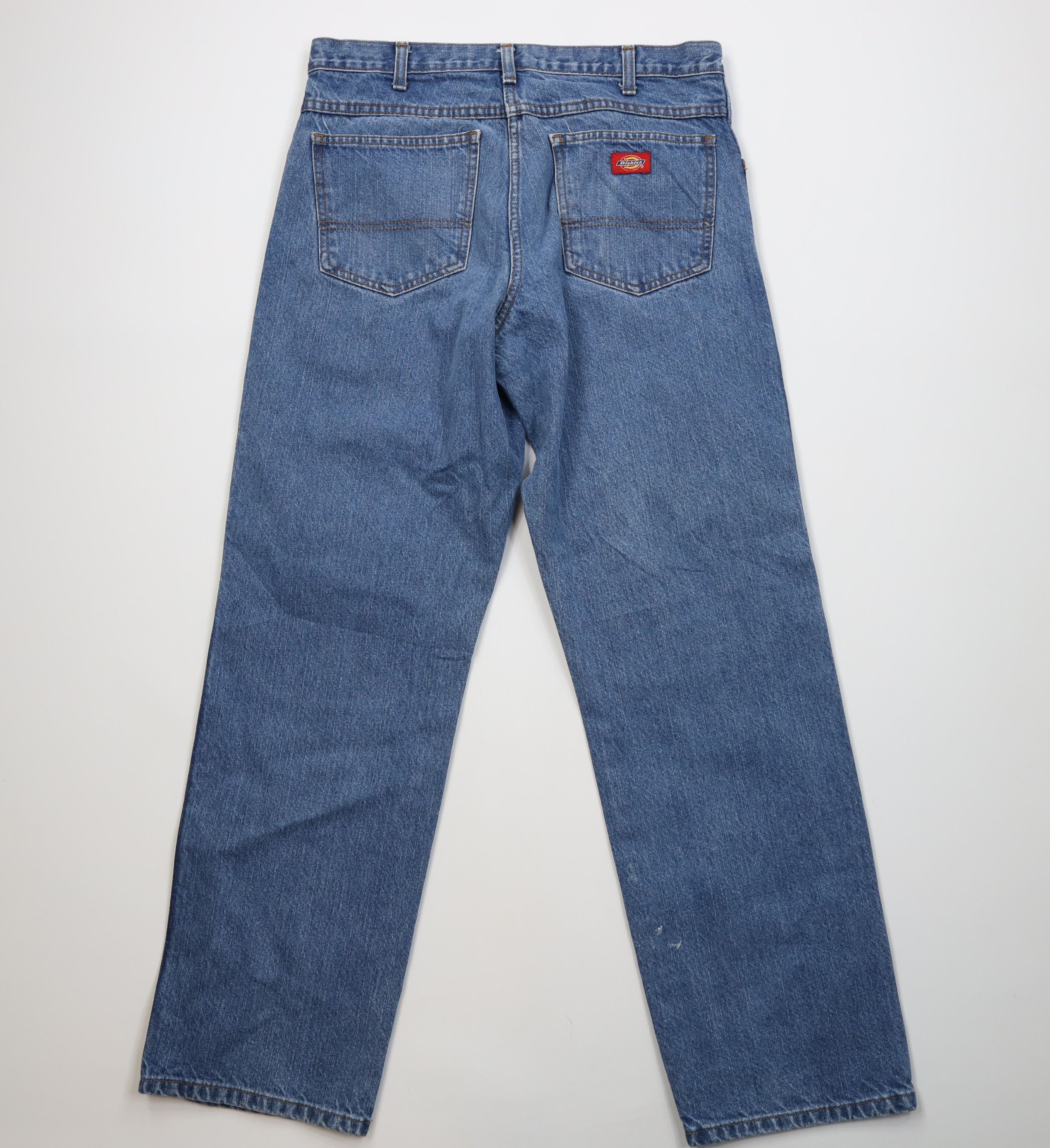 Dickies Vintage Y2K Dickies Relaxed Fit Wide Leg Denim Jeans Blue Size US 34 / EU 50 - 12 Thumbnail