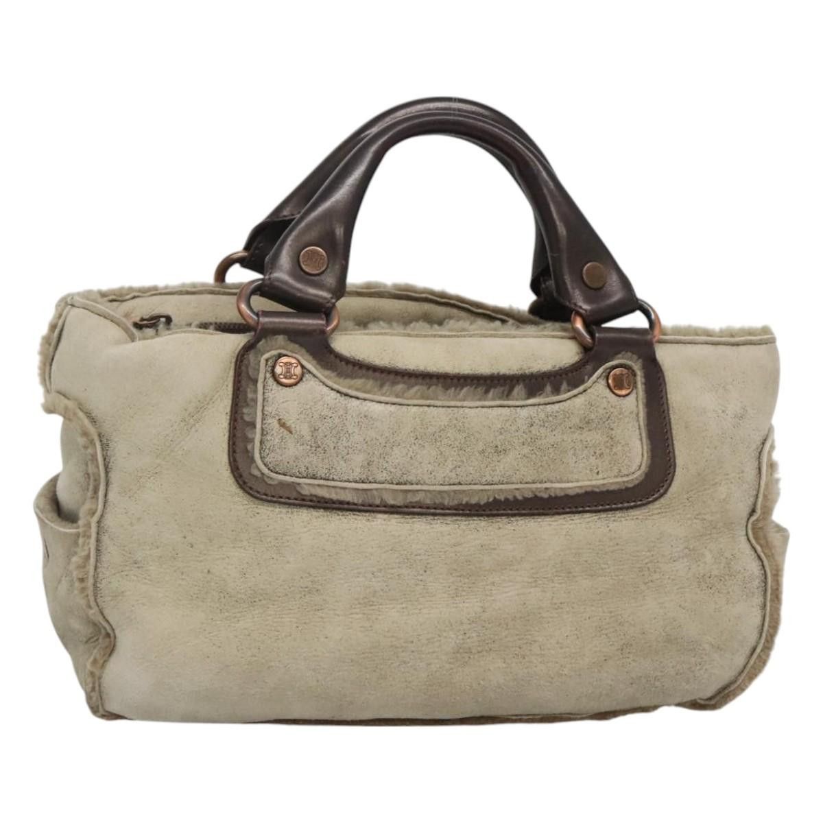 Celine CELINE Boogie Bag Hand Bag Mouton Beige Size ONE SIZE - 1 Thumbnail
