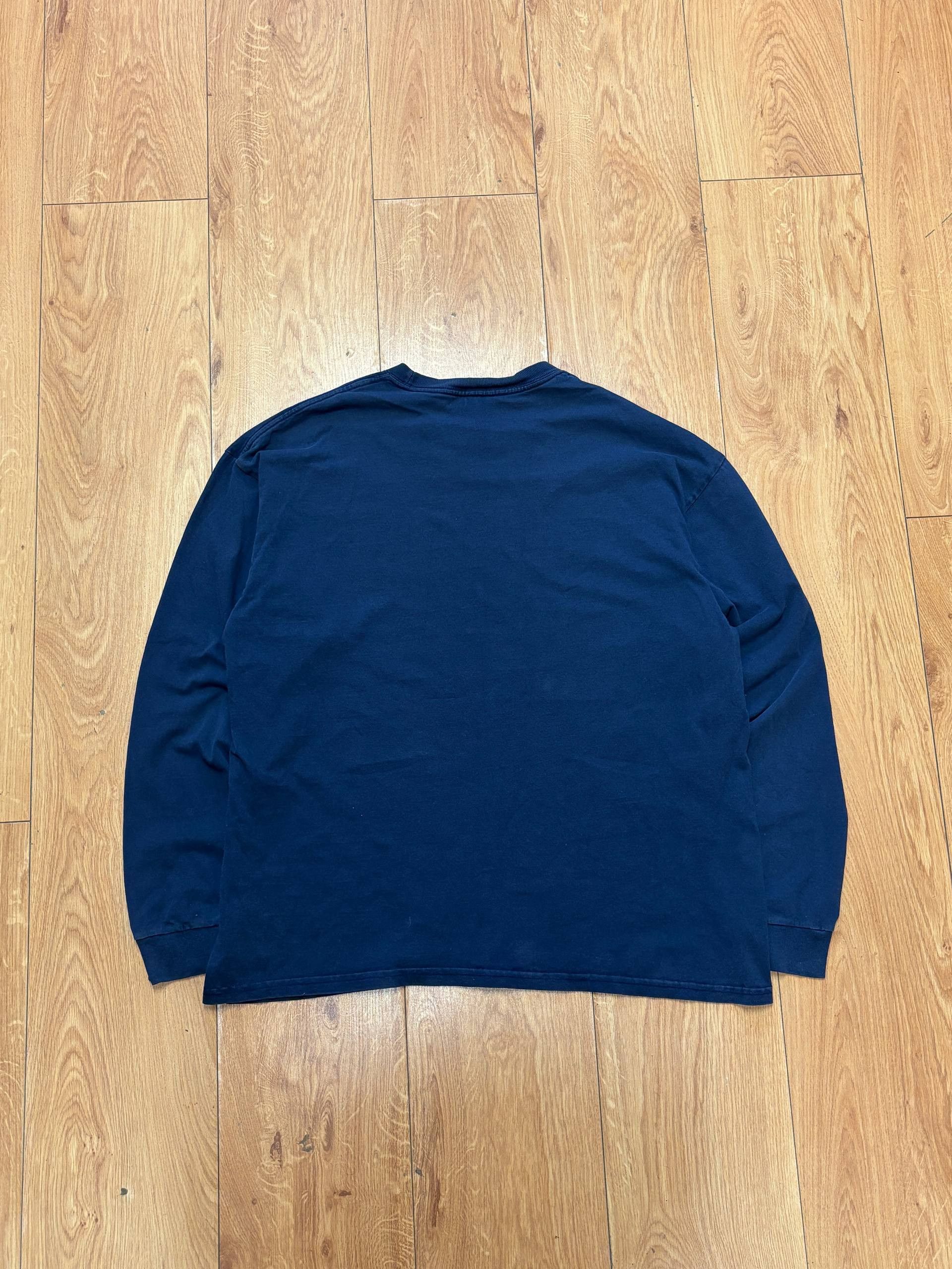 Nike 👕 Nike Vintage Longsleeve – Navy Blue Size US L / EU 52-54 / 3 - 4 Thumbnail