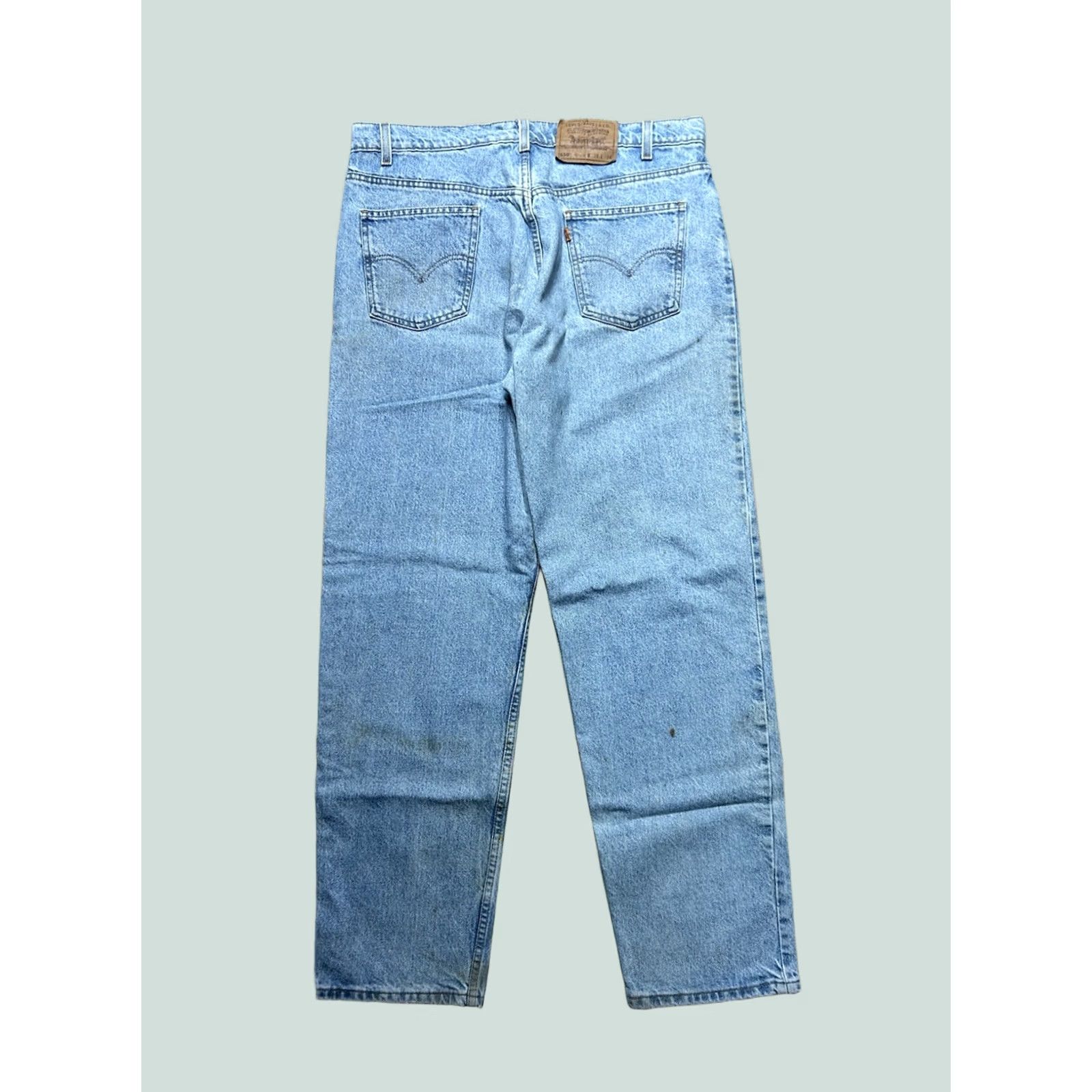 Levi's Vintage 90s Levi’s 550 jeans relaxed fit light wash orange tab 36x33 Size US 36 / EU 52 - 1 Thumbnail
