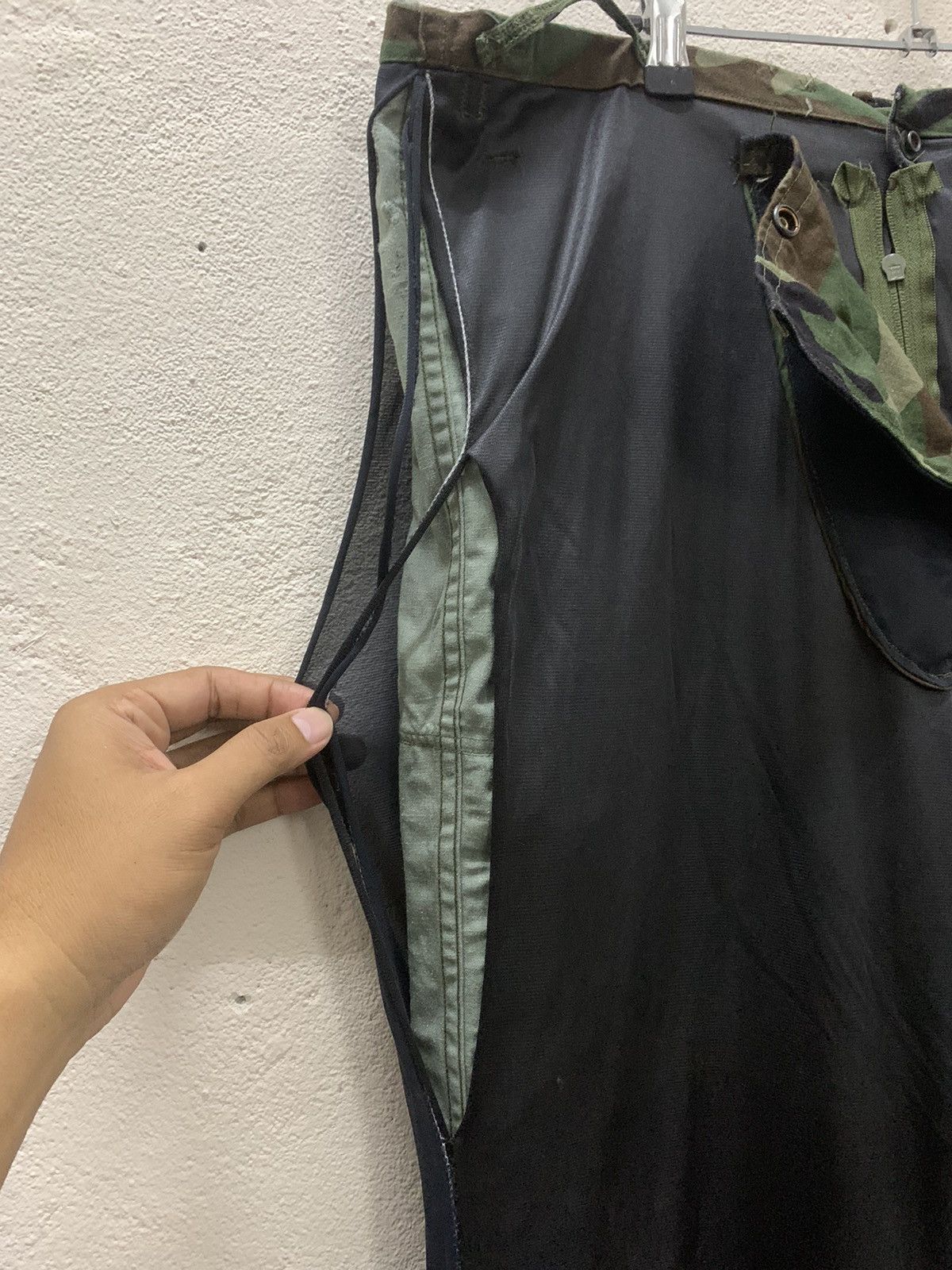 Japanese Brand × Vintage US Military Woodland Camo Chemical Protective Class 1 Size US 40 / EU 56 - 14 Thumbnail
