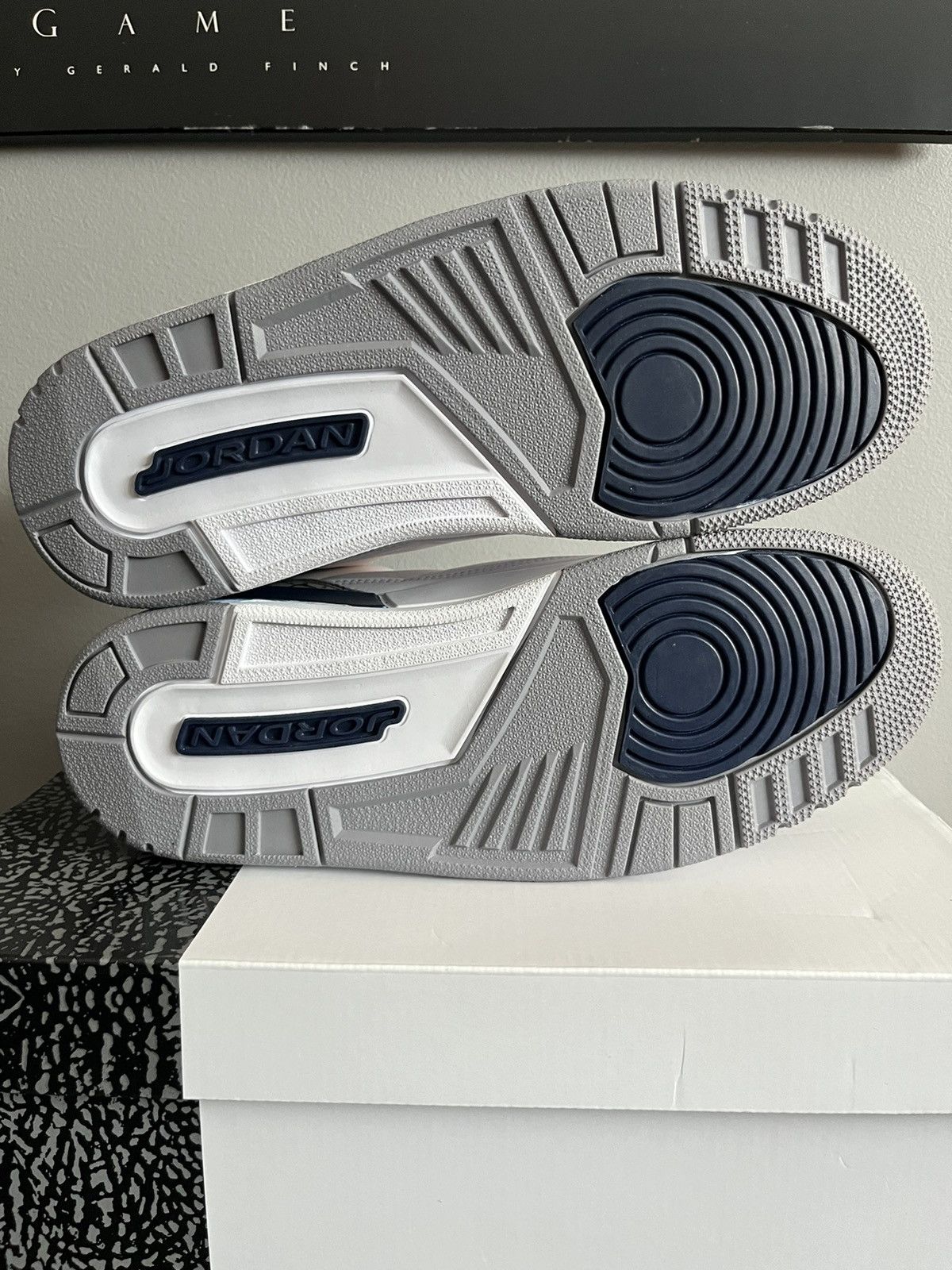 Jordan Brand Air Jordan 3 Retro Midnight Navy Size US 10.5 / EU 43-44 - 5 Thumbnail