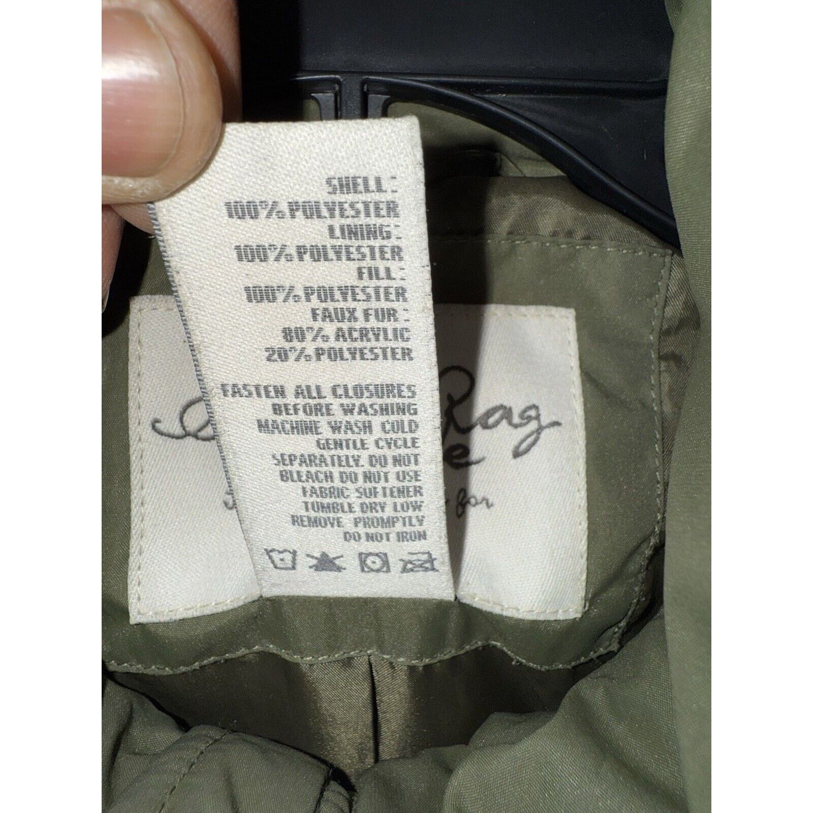 & Other Stories American Rag Puffer Jacket Parka Coat Women’s Medium Khaki Size M / US 6-8 / IT 42-44 - 10 Thumbnail