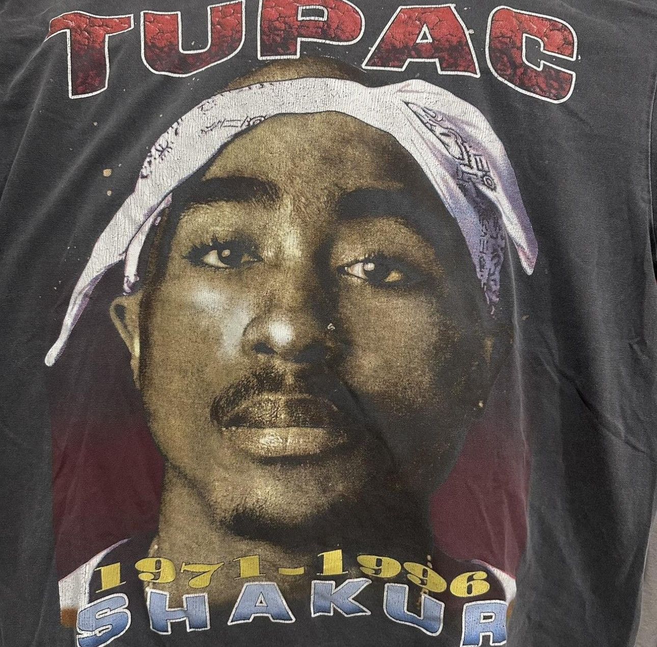 Band Tees × Vintage Vintage Tupac rap Tee XL Shirt Size US XL / EU 56 / 4 - 1 Thumbnail