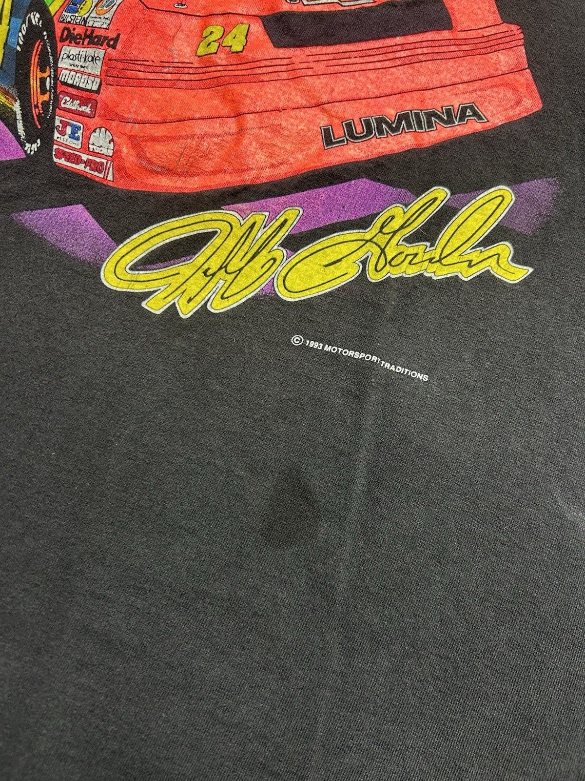 Vintage Vtg 90 t shirt Jeff Gordon nascar hot stuff single stitch XL Size US XL / EU 56 / 4 - 2 Thumbnail