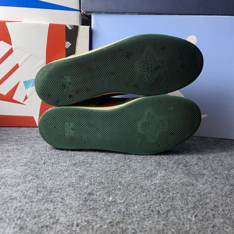 Gucci Gucci Screener Green Leather Sneakers - Size US 10.5 / EU 43-44 - 4 Thumbnail