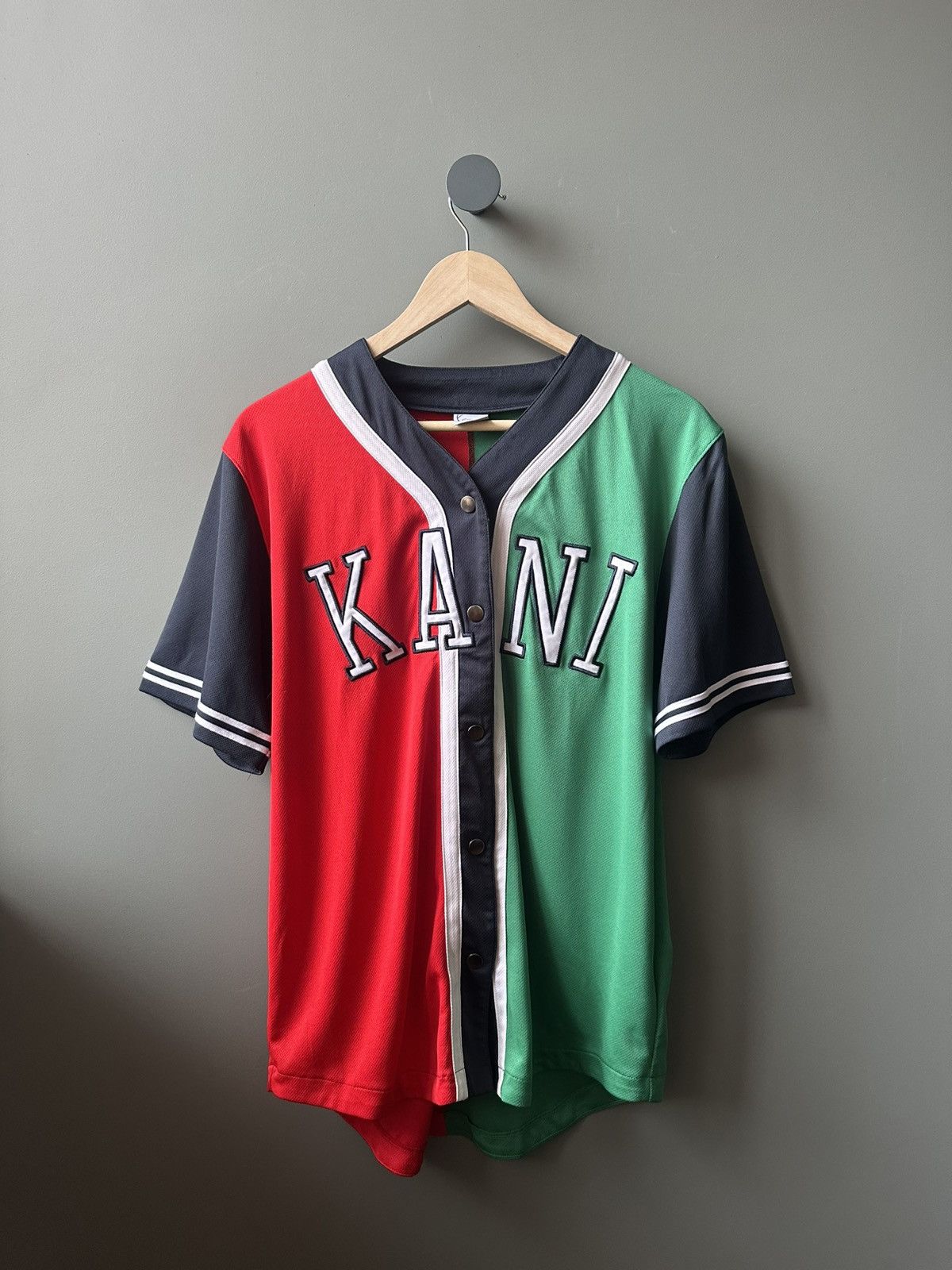 Karl Kani Karl Kani Red Green Jersey Size S Size US S / EU 44-46 / 1 - 1 Thumbnail