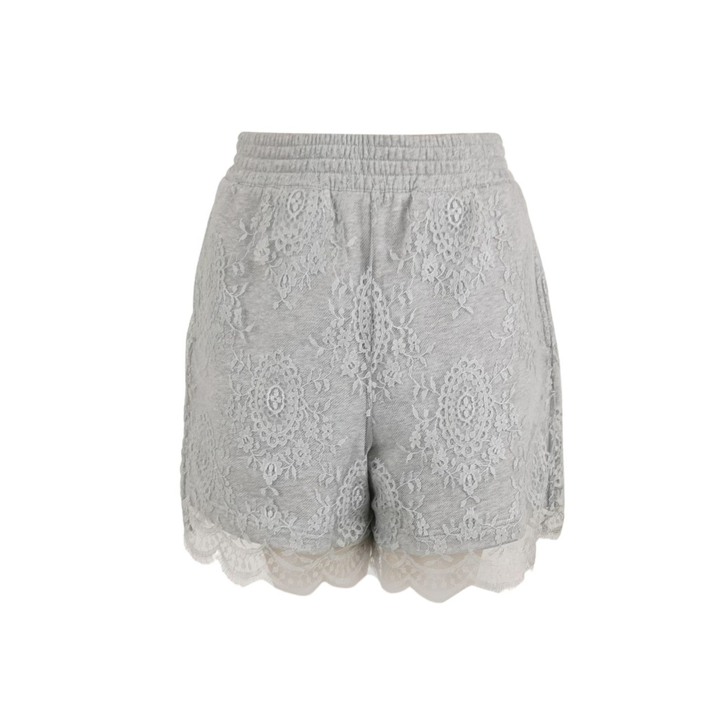 Burberry Burberry Cotton Lace Elastic Waist Shorts 0079 Size US 26 / EU 42 - 1 Thumbnail