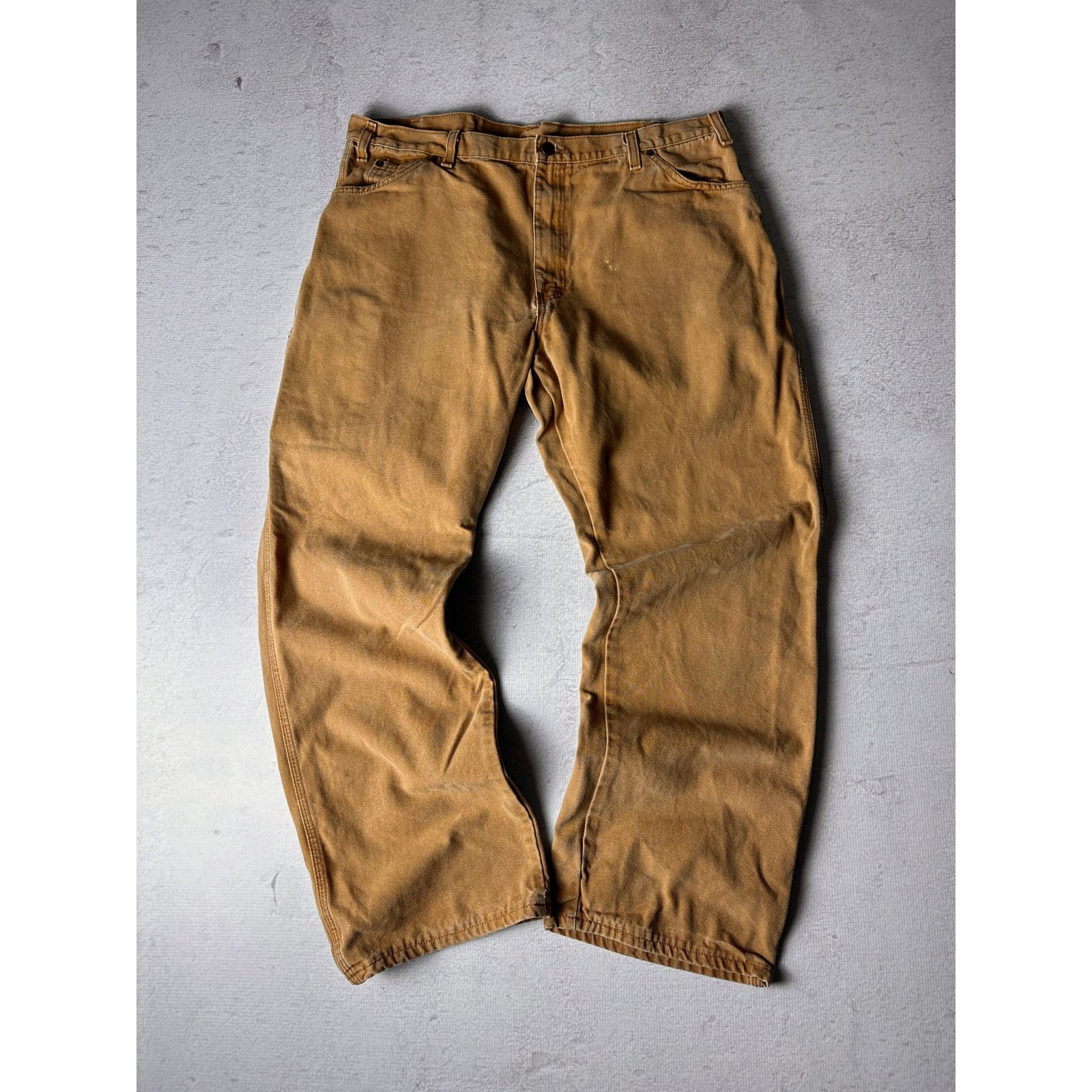 Dickies Vintage Dickies Brown Carpenter Jeans - Men's 40W32L Size 40" / US 18 - 1 Thumbnail