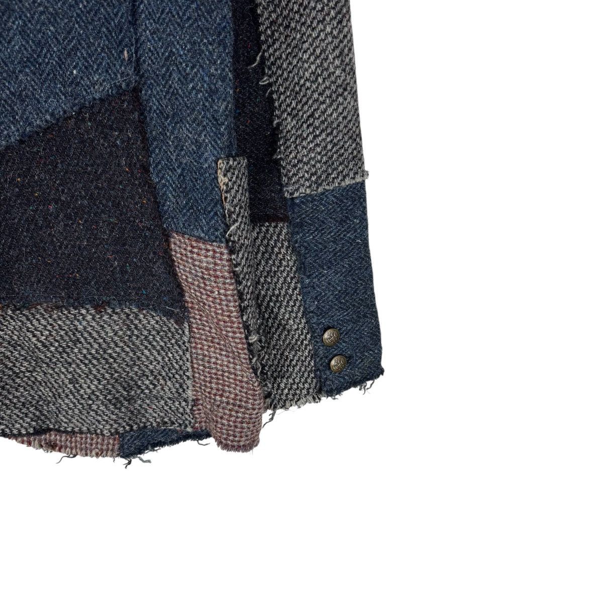 Harris Tweed 🔥HARRIS TWEED PATCHWORK BALMACAAN COAT BLAZER Size US M / EU 48-50 / 2 - 9 Thumbnail