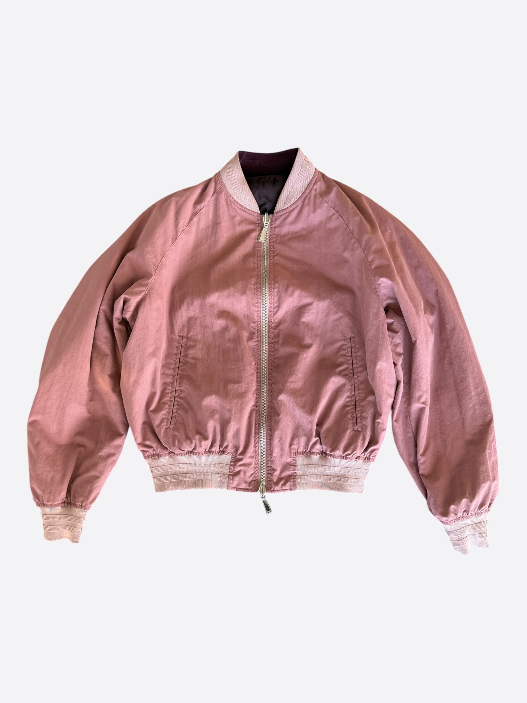 Dior Dior Burgundy Oblique Reversible Bomber Jacket Size US M / EU 48-50 / 2 - 2 Thumbnail