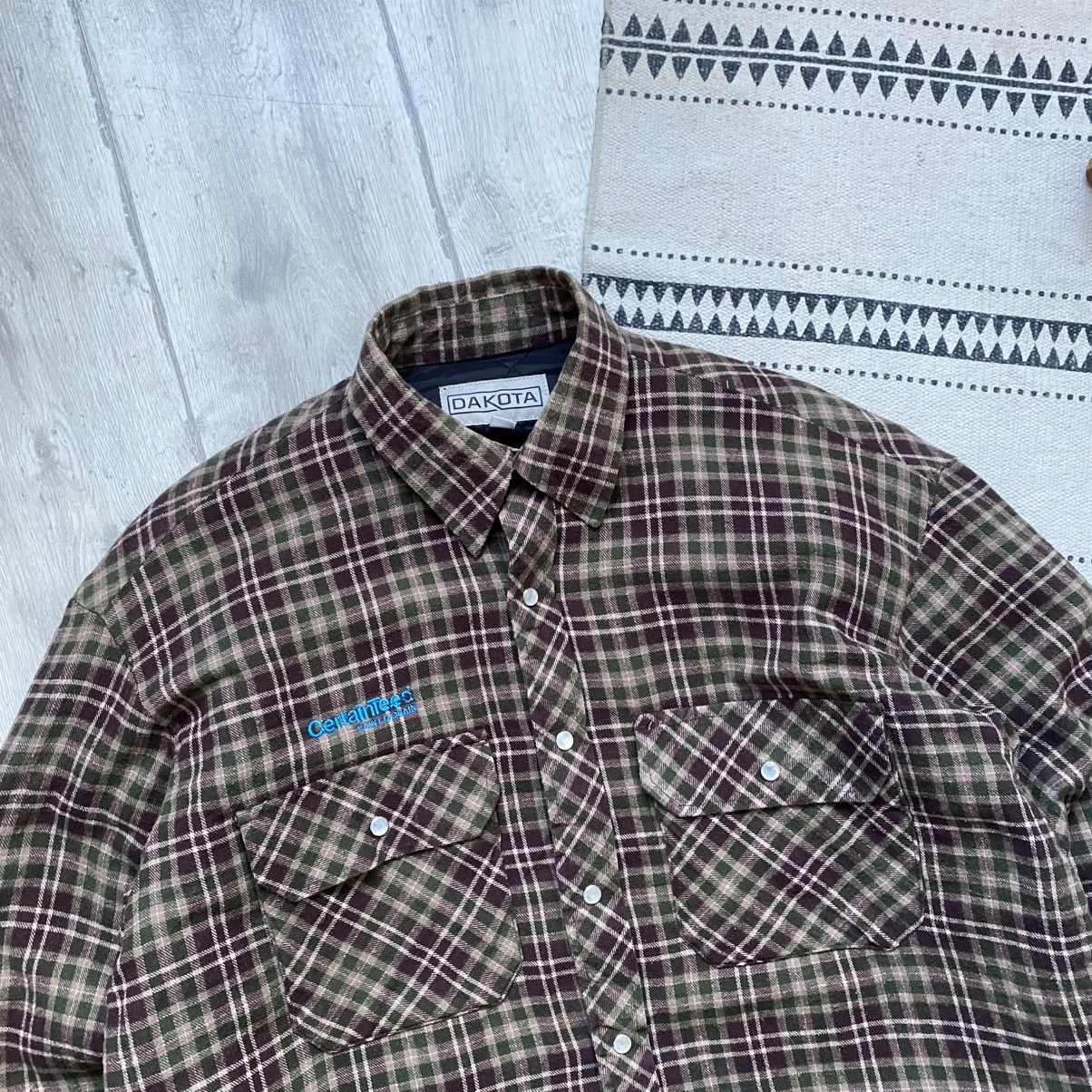 Flannel 🏕️ Vintage Flannel Work jacket overshirt carhartt style Size US L / EU 52-54 / 3 - 2 Thumbnail