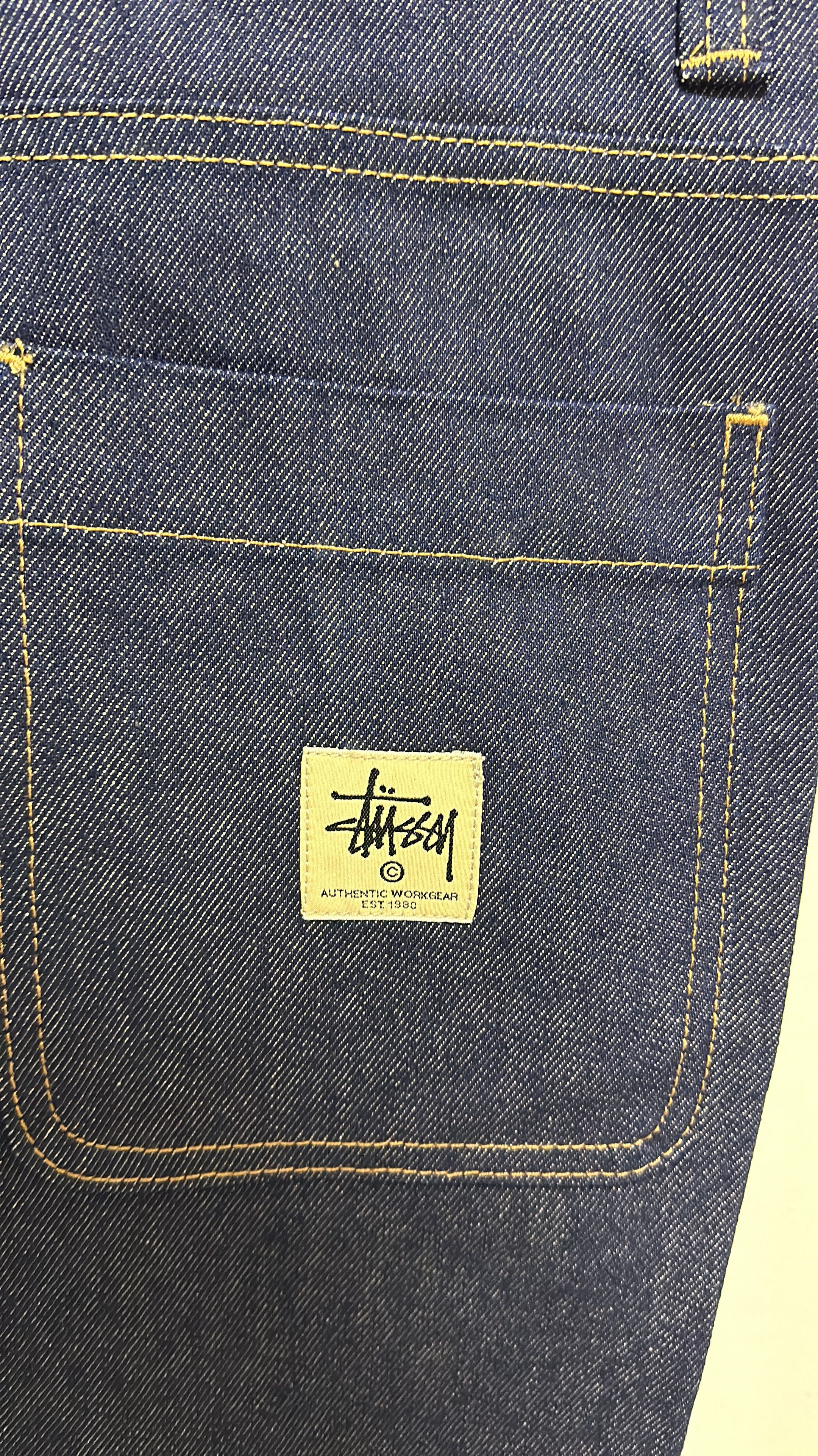 Stussy Stussy Raw Denim Double Knee Work Pant Size 28 Size US 28 / EU 44 - 3 Thumbnail