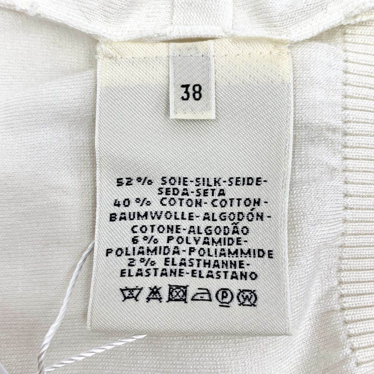 Hermes Hermes Off-white Silk Long Sleeve Knitted Pullover K26WX Size S / US 4 / IT 40 - 6 Thumbnail