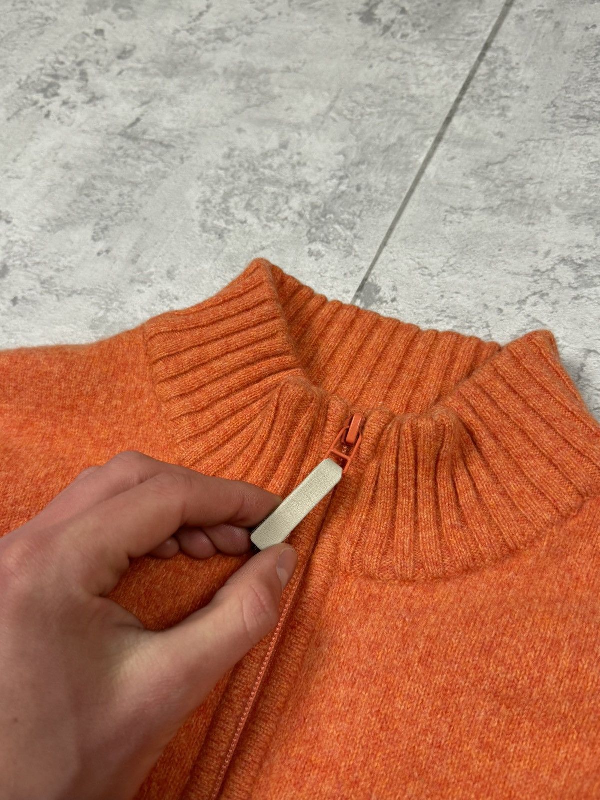 Lacoste Lacoste Half Zip Knit Sweater Orange Size 7 Size US L / EU 52-54 / 3 - 6 Thumbnail