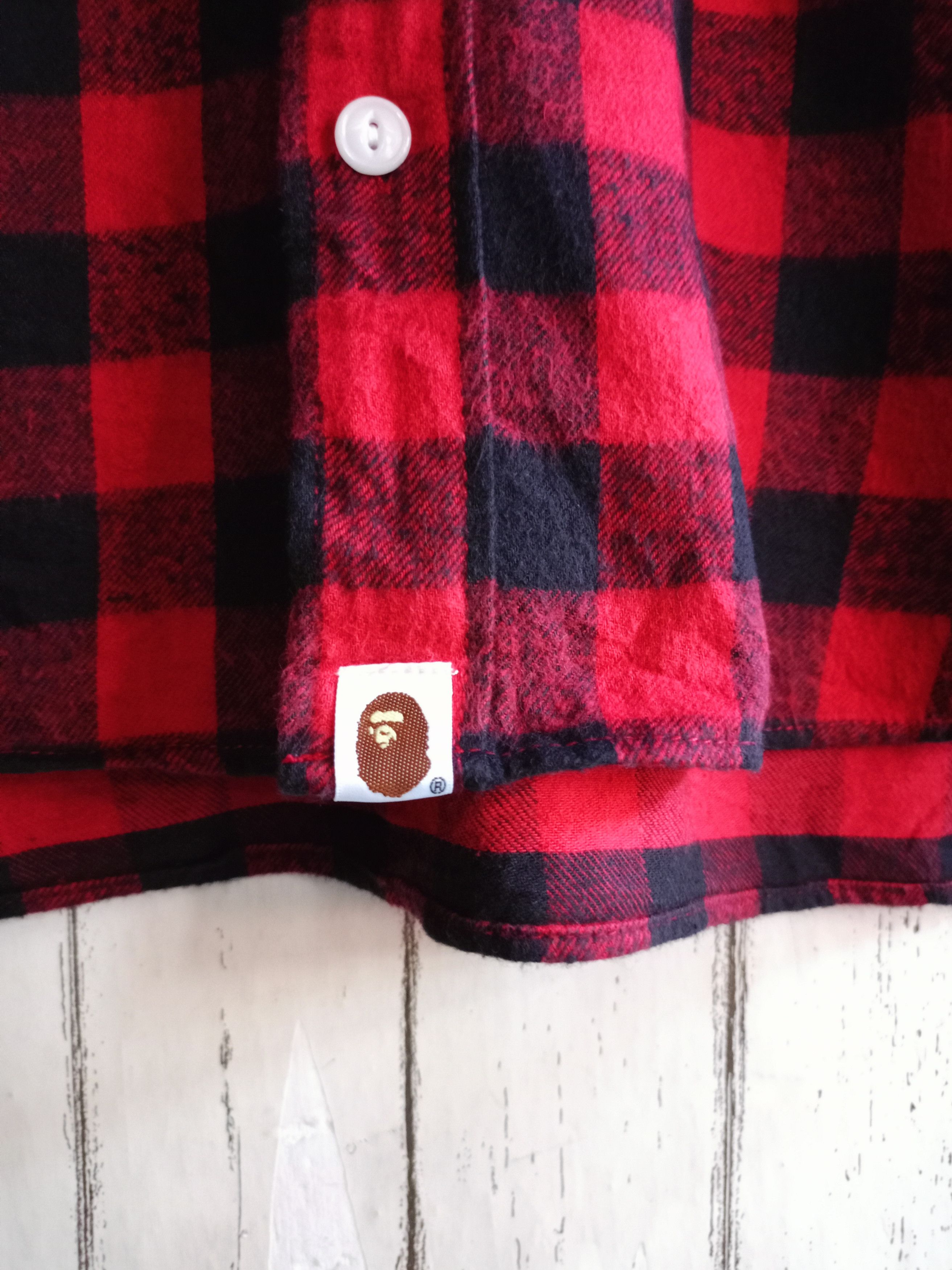 Bape A Bathing ape Flannel button shirts Size US M / EU 48-50 / 2 - 4 Thumbnail