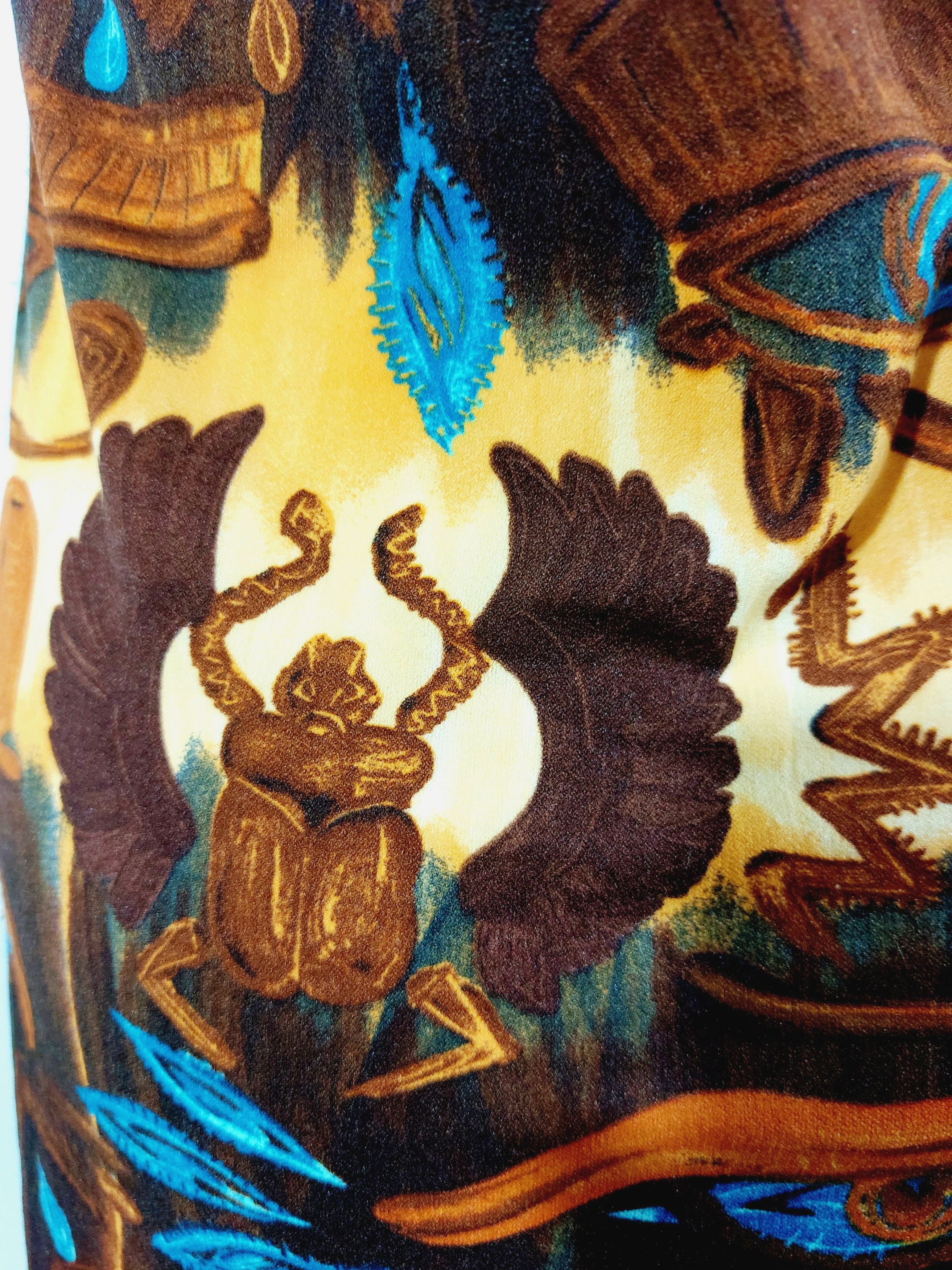 Jean Paul Gaultier Jean Paul Gaultier Egypt 1997 Horus Scarab Hieroglyph Dress Size S / US 4 / IT 40 - 11 Thumbnail