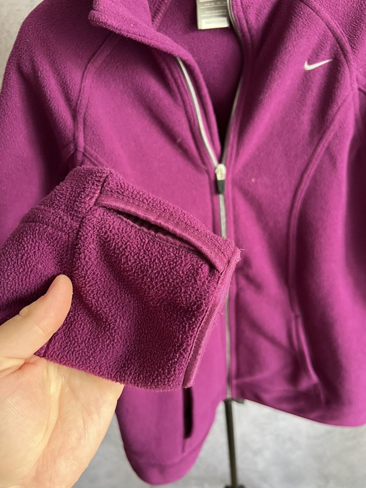 Nike Nike Retro Fleece Zip Up Jacket Mini Swoosh Sweater Size M / US 6-8 / IT 42-44 - 11 Thumbnail