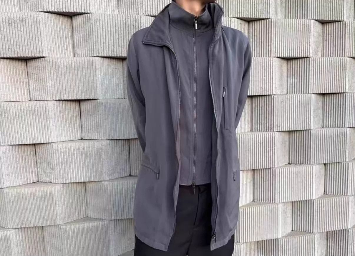 Armani Armani Collezioni Double Collar Two-Piece Hooded Jacket L Size US L / EU 52-54 / 3 - 9 Thumbnail