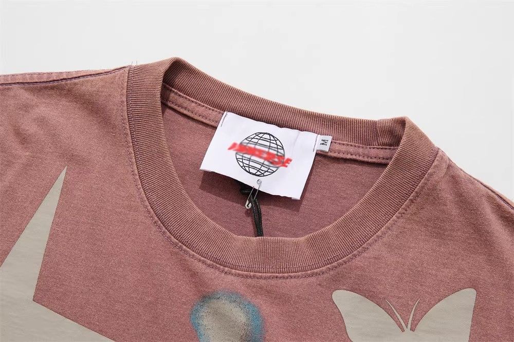 Japanese Brand × Vintage Men's street retro distressed washed butterfly print T-shirt Size US M / EU 48-50 / 2 - 3 Thumbnail