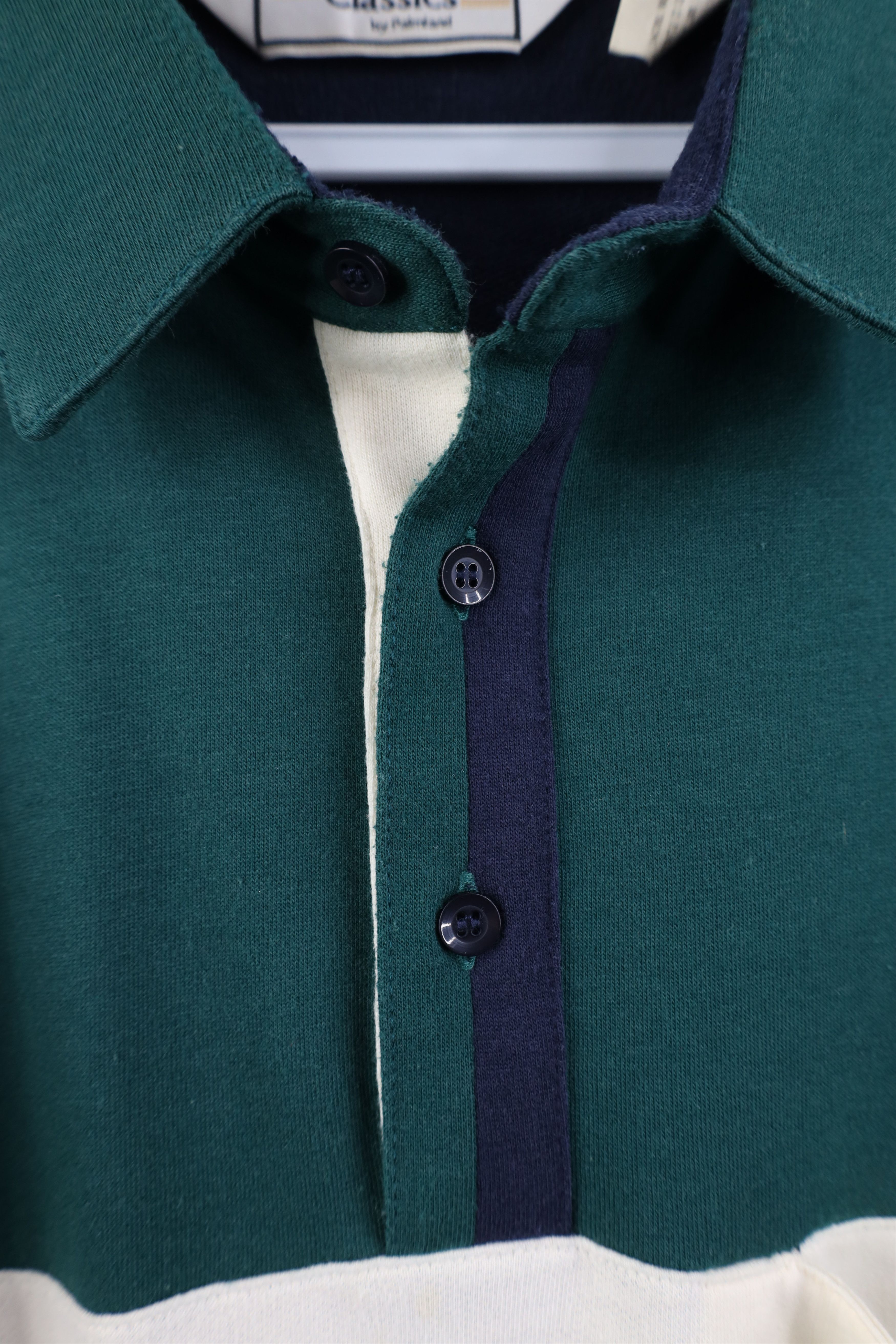 Vintage Vintage 90s Streetwear Block Long Sleeve Rugby Polo Shirt Size US XL / EU 56 / 4 - 6 Thumbnail