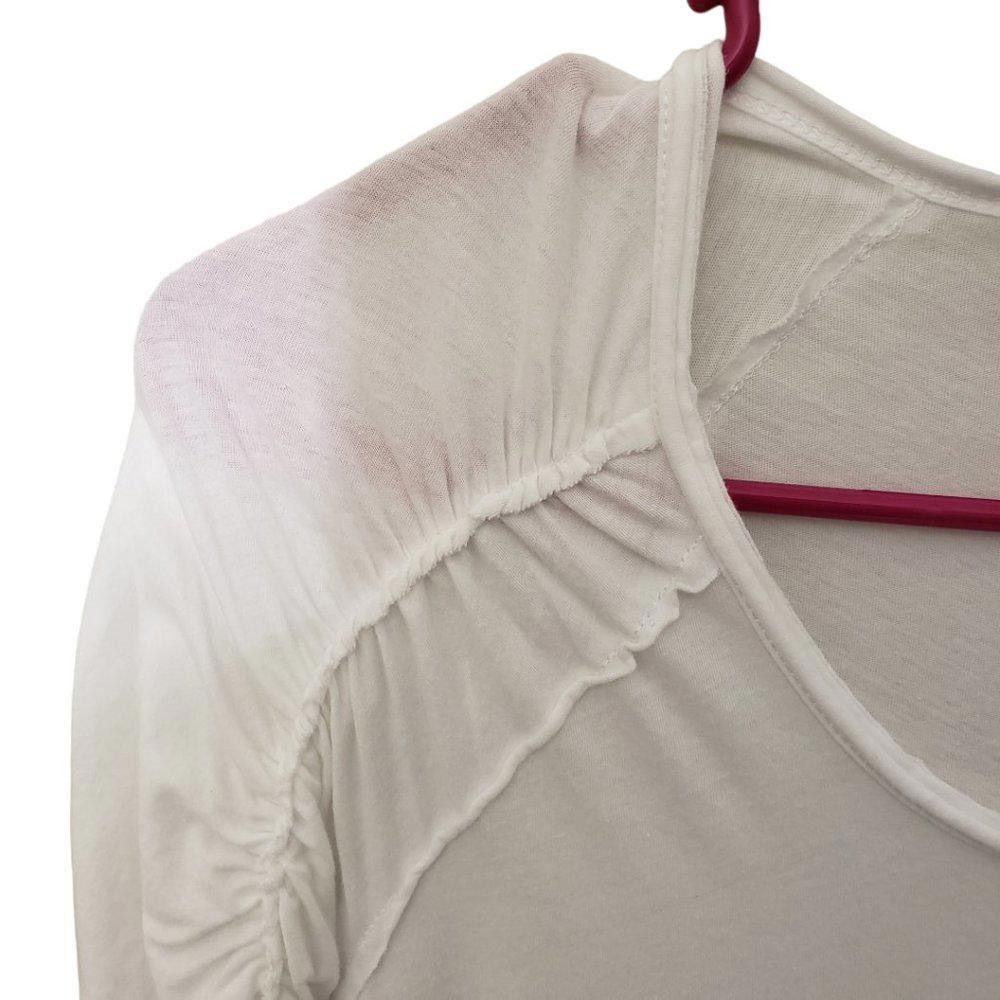 Bcbgmaxazria CT1346 BCBG MaxAzria Ladies White Long Sleeve T-shirt XXS Size XXS / US 00 / IT 34 - 4 Thumbnail