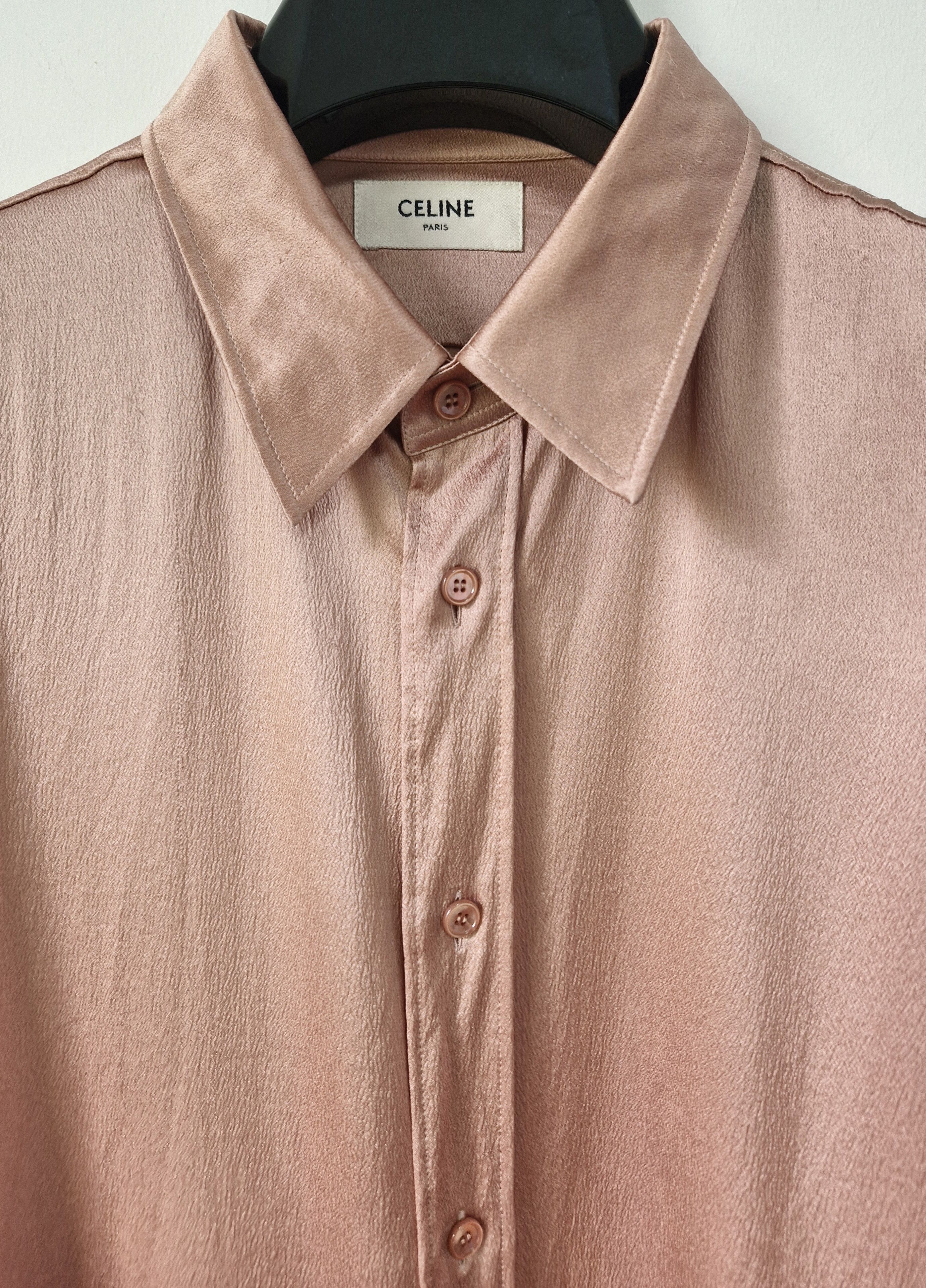 Celine SS23 Satin Silk Shirt Size US S / EU 44-46 / 1 - 4 Thumbnail