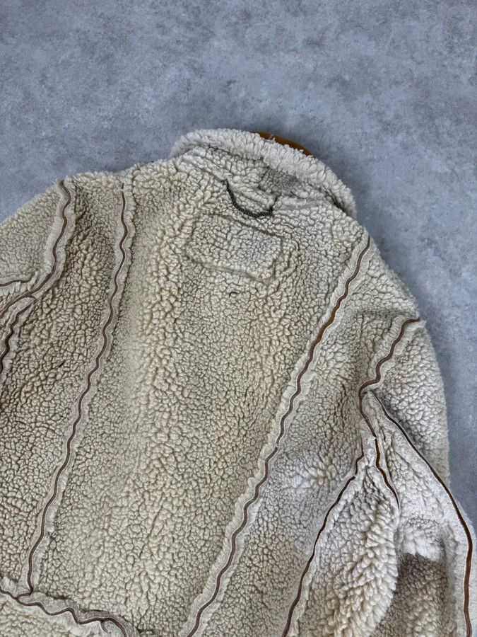 Maison Margiela 2000s Maison Margiela H&M Shearling Beige Reversible Long Jacket Size US M / EU 48-50 / 2 - 7 Thumbnail