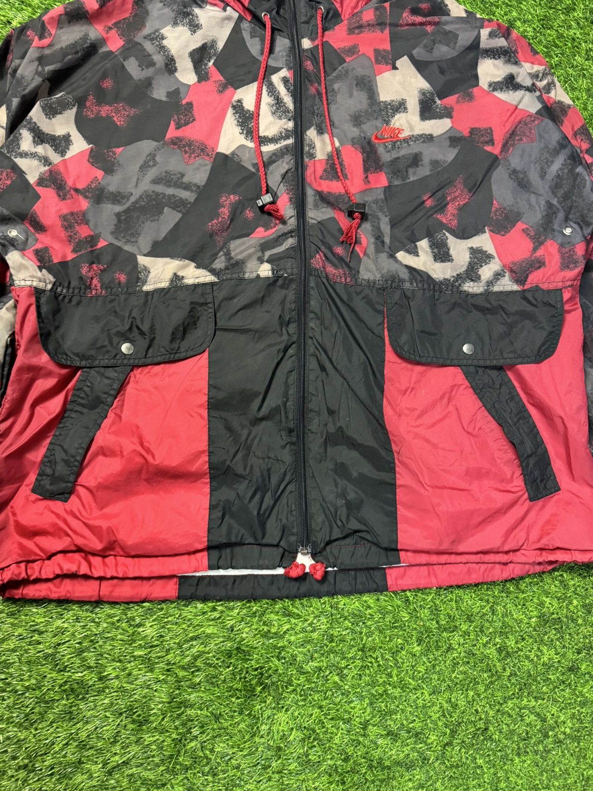 Nike × Vintage vintage NIKE big logo - windbreaker jacket Size US L / EU 52-54 / 3 - 9 Thumbnail