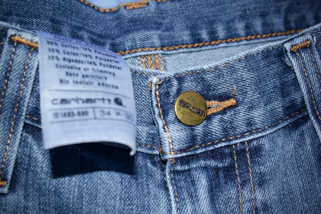 Carhartt Baggy Light Blue Carhartt Jeans Size US 34 / EU 50 - 2 Thumbnail