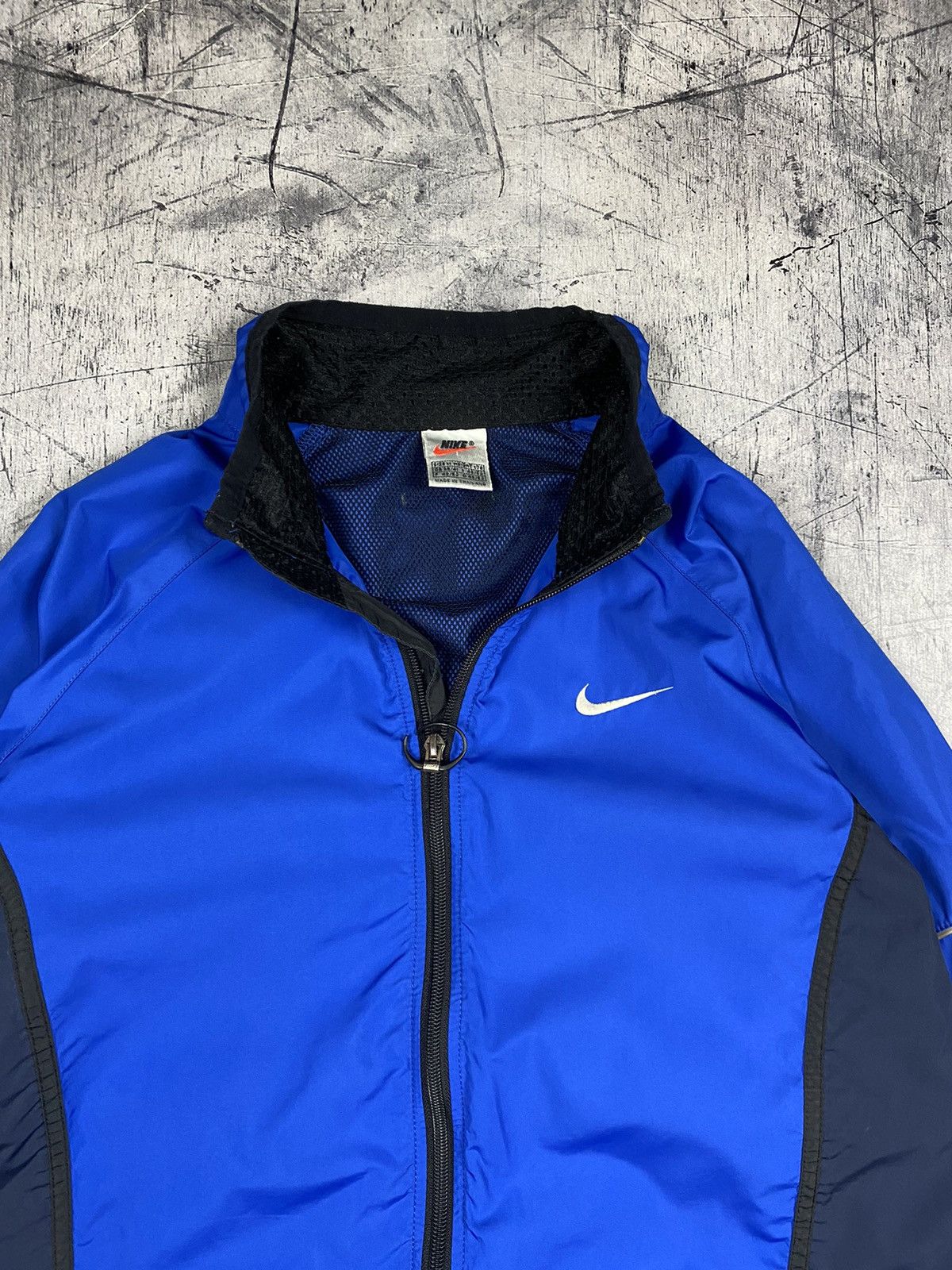 Nike × Vintage Vintage Nike Swoosh Drill Track Jacket Bomber Size US M / EU 48-50 / 2 - 6 Thumbnail