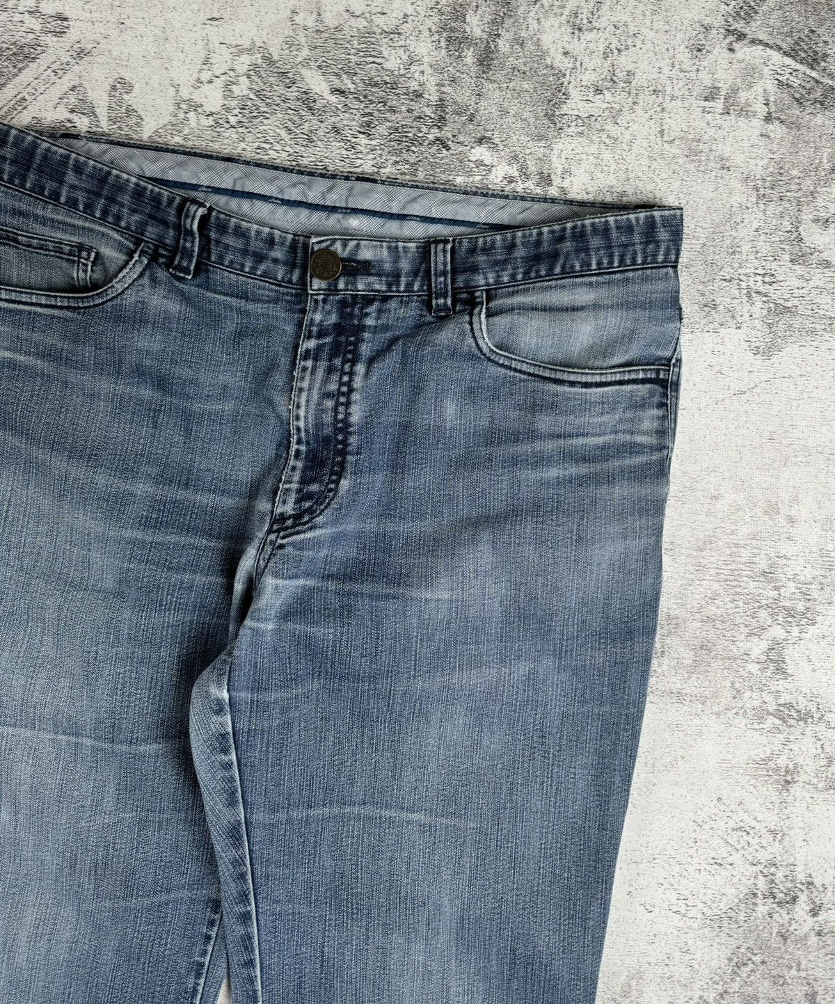 Brioni Brioni Stelvio 51 Vintage Light Blue Denim Collection Jeans Size US 34 / EU 50 - 12 Thumbnail