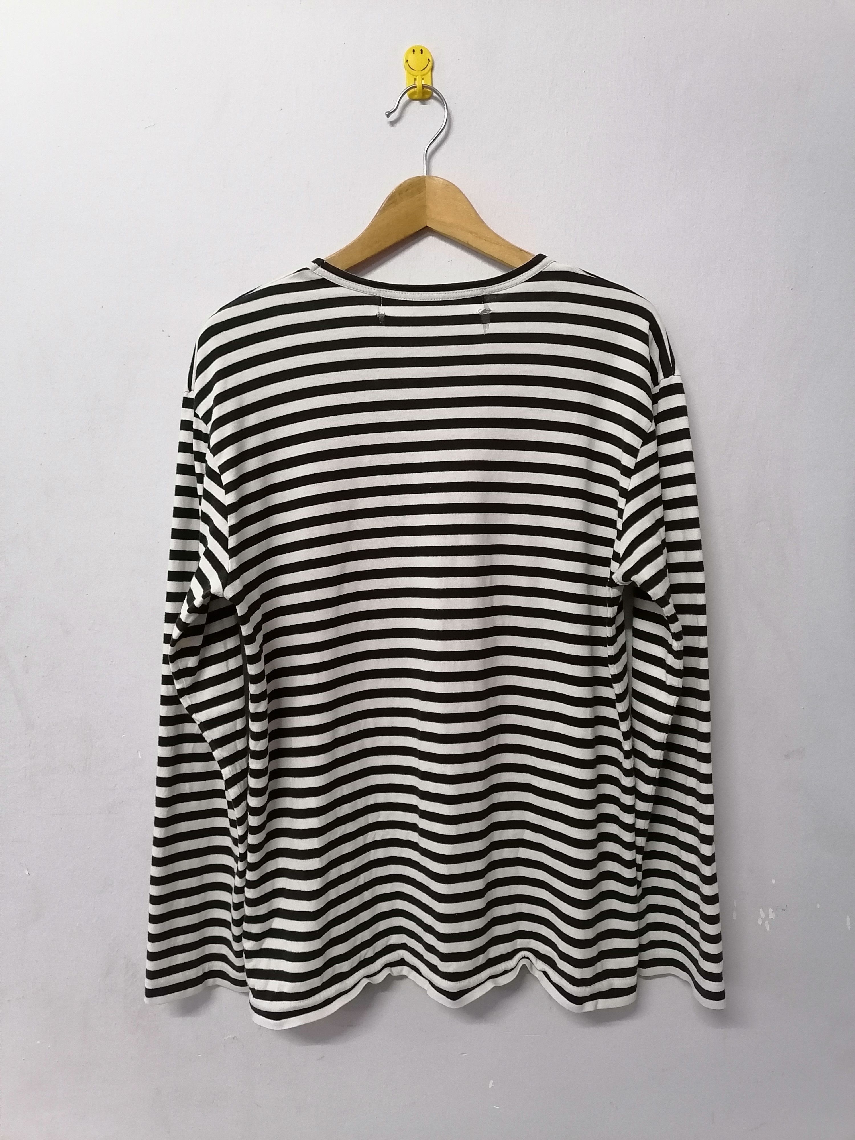 Comme des Garcons PLAY × Designer Cdg Play Stripe ICONIC Kurt Cobain Long Sleeve T-shirt Size US L / EU 52-54 / 3 - 5 Thumbnail