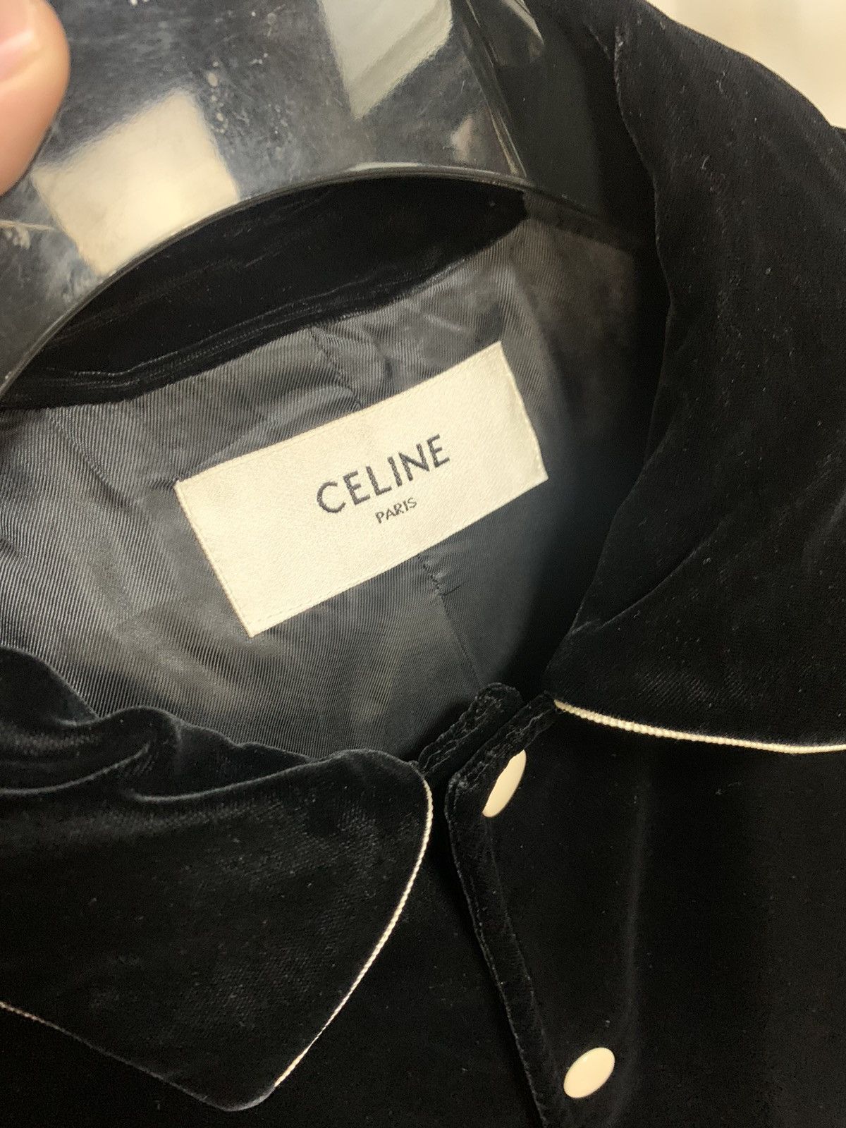 Celine Celine 2020FW Black Velvet teddy Size US S / EU 44-46 / 1 - 2 Thumbnail