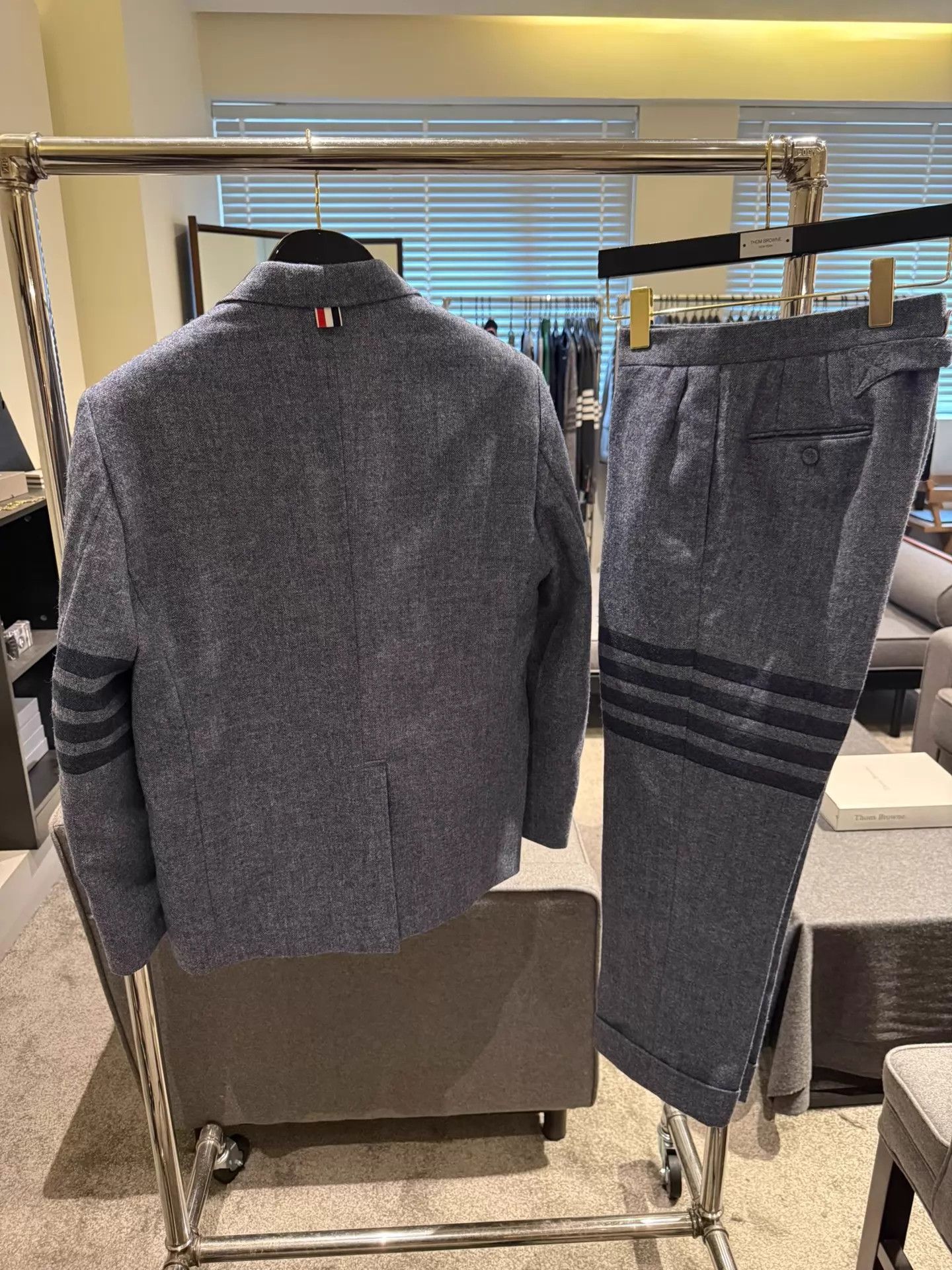 Thom Browne Thom Browne 4-Bar Blue Gray Wool Suit Size 2 Rare Size US M / EU 48-50 / 2 - 2 Thumbnail