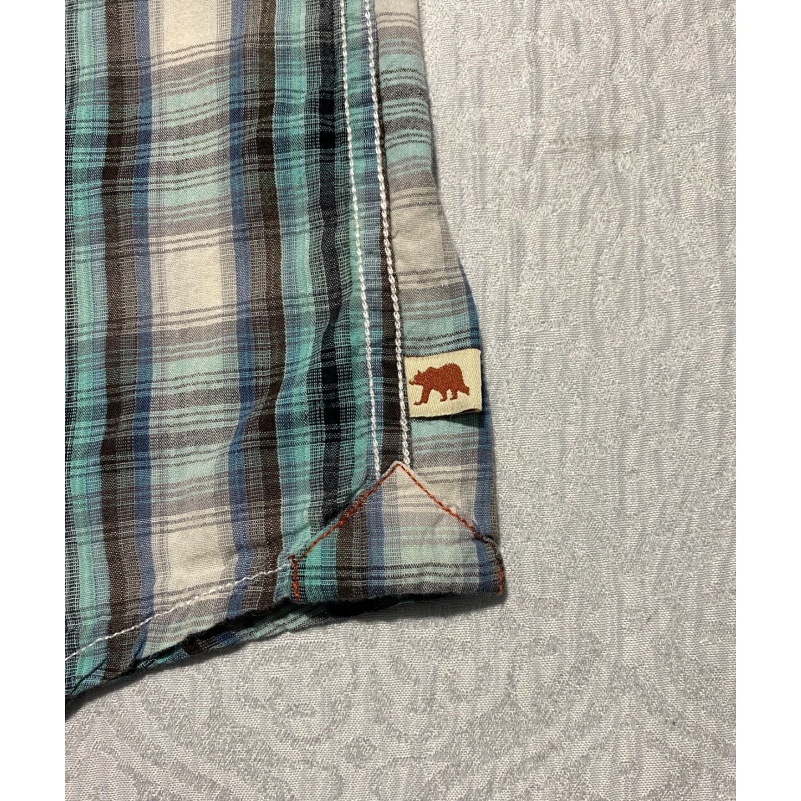 Vintage Dakota Grizzly Shirt Mens M Green Blue Plaid Pearl Snap Casual Western Cowboy Shirt Size US M / EU 48-50 / 2 - 4 Thumbnail