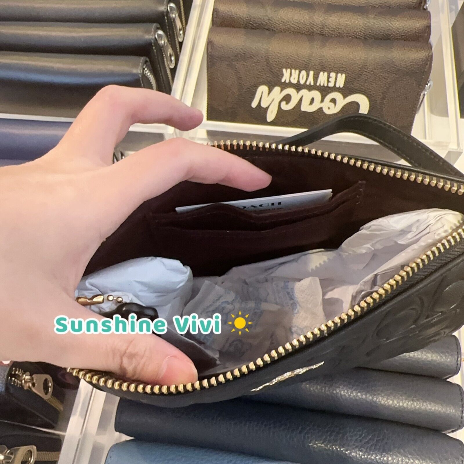 Coach NWT Coach Nolita 19 In Signature Leather CZ456 gold/ black Size ONE SIZE - 3 Thumbnail