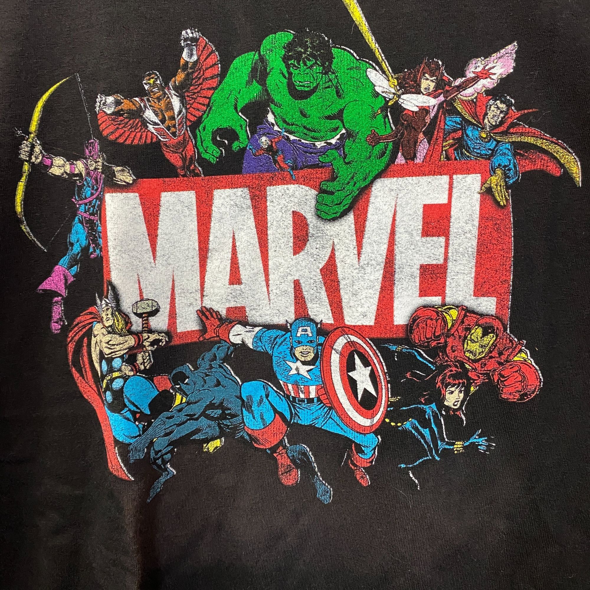 Marvel Comics Marvel Avengers Characters Marvel Logo Long Sleeve T-Shirt X Size US XL / EU 56 / 4 - 2 Thumbnail