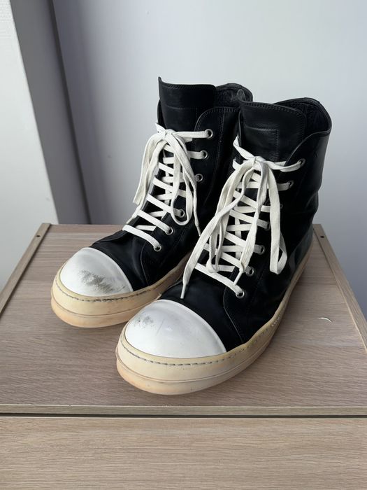 Rick Owens 42.5 / Rick owens ramones high leather | Grailed