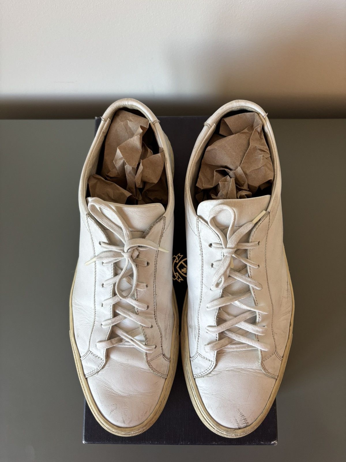 Common Projects Common Projects Achilles in White Leather Size US 11 / EU 44 - 5 Thumbnail