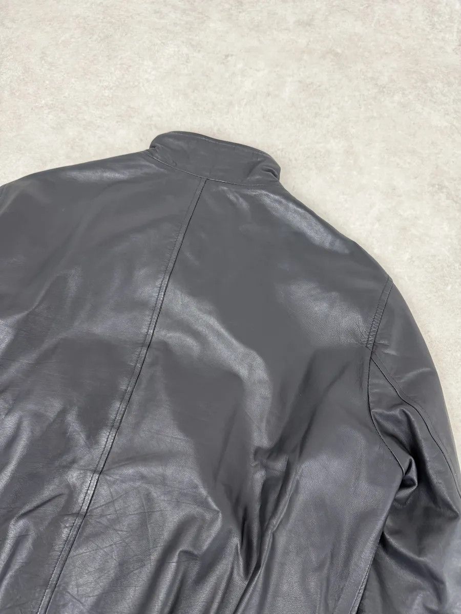 Gucci 2000s Gucci Black Leather Minimalist Jacket Size US M / EU 48-50 / 2 - 9 Thumbnail