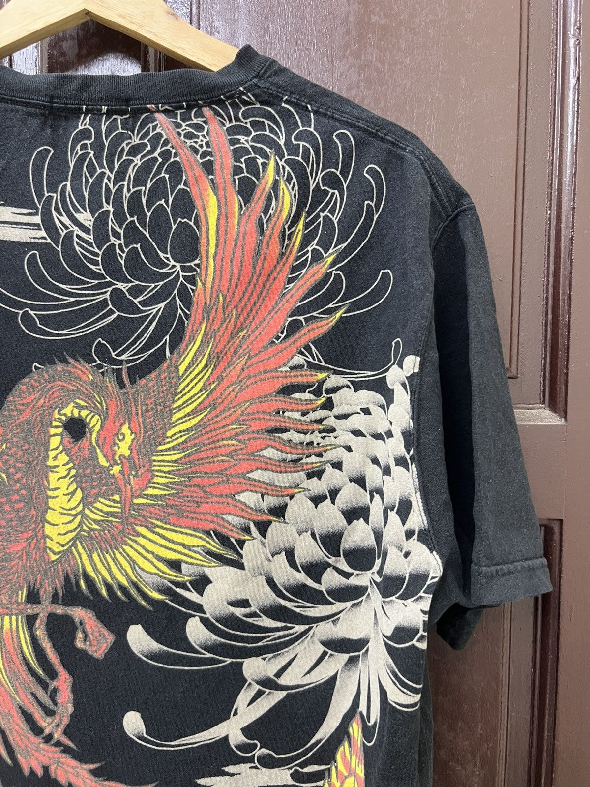 Japanese Brand Vintage Sukajan Oboro Pheonix Motion Goros Style Tee Size US L / EU 52-54 / 3 - 3 Thumbnail