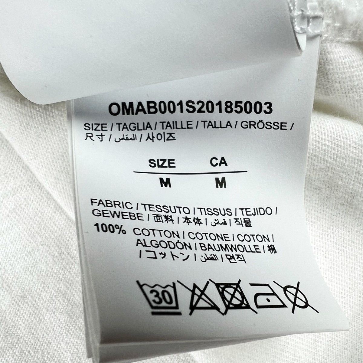 Off-White Airport Tape Arrows White Long Sleeve T Shirt